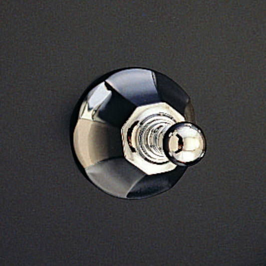 Strom Living Mississippi Deco Vintage Style Wall Mounted Robe Hook with Solid Brass and Escutcheon