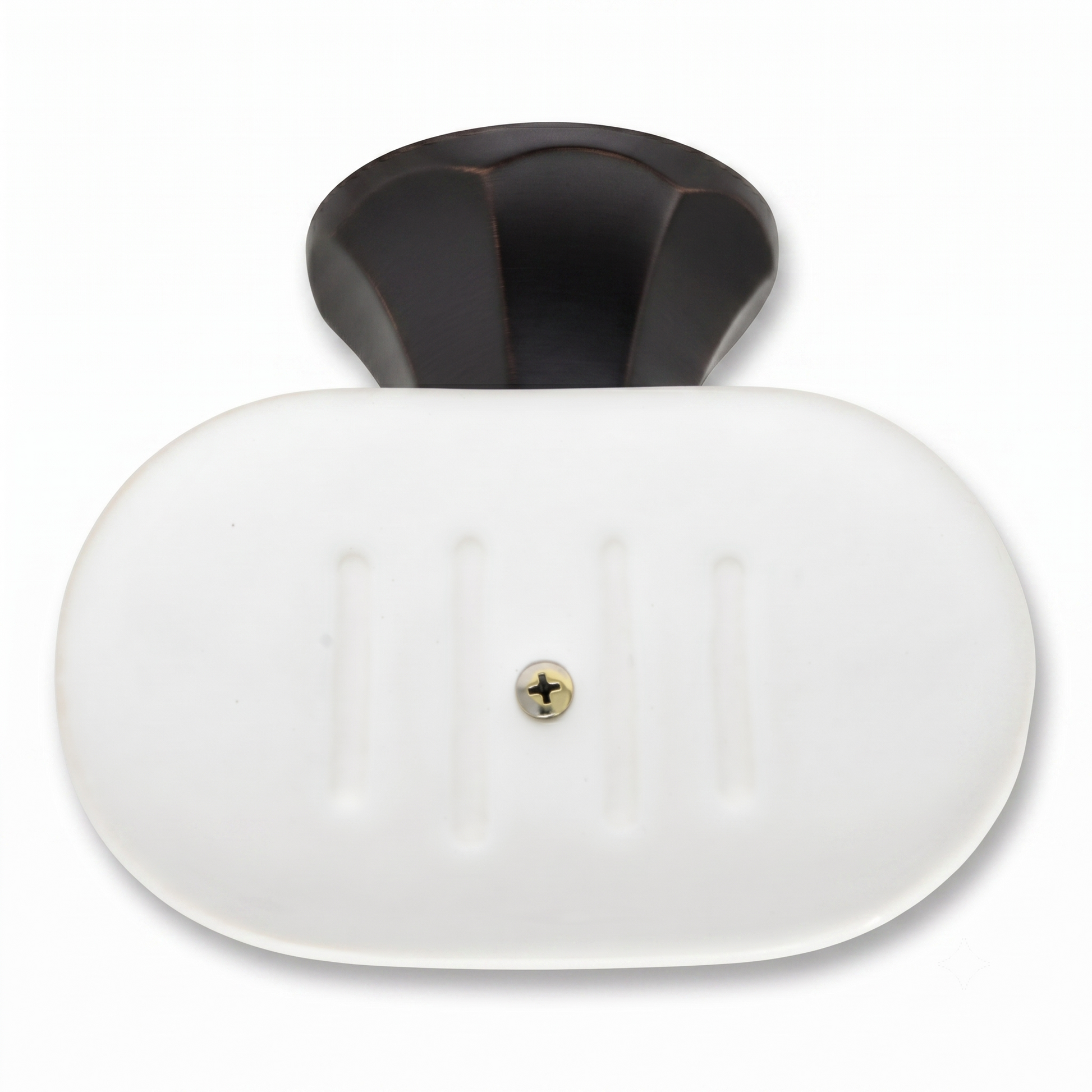 Mississippi Vintage Style Wall Mount Porcelain Deco Soap Dish, Solid Brass and Escutcheon P0304 | Strom Living - Bathroom Accessories