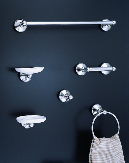 Strom Living Sacramento Vintage Style Wall Mounted Porcelain Soap Dish with High Quality Solid Brass and Mounting Hardware