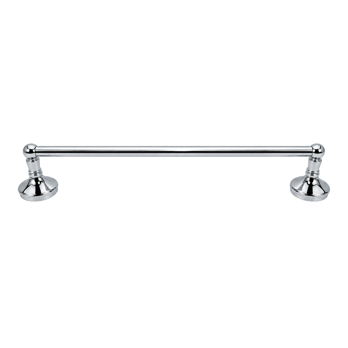 Sacramento Vintage Style Wall Mount Towel Bar with Escutcheons/Brackets and Screws P0305 in Chrome