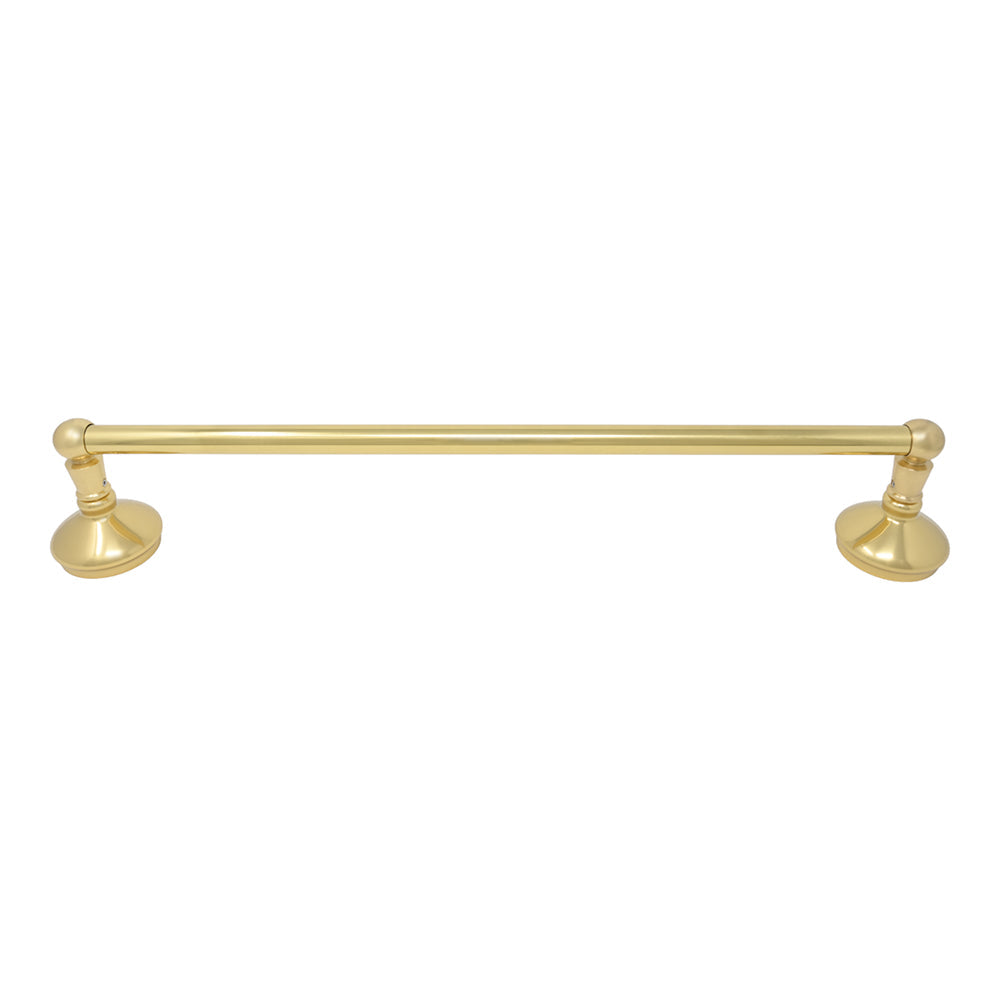 Strom Living Sacramento Vintage Style Wall Mount Towel Bar with Escutcheons/Brackets and Screws