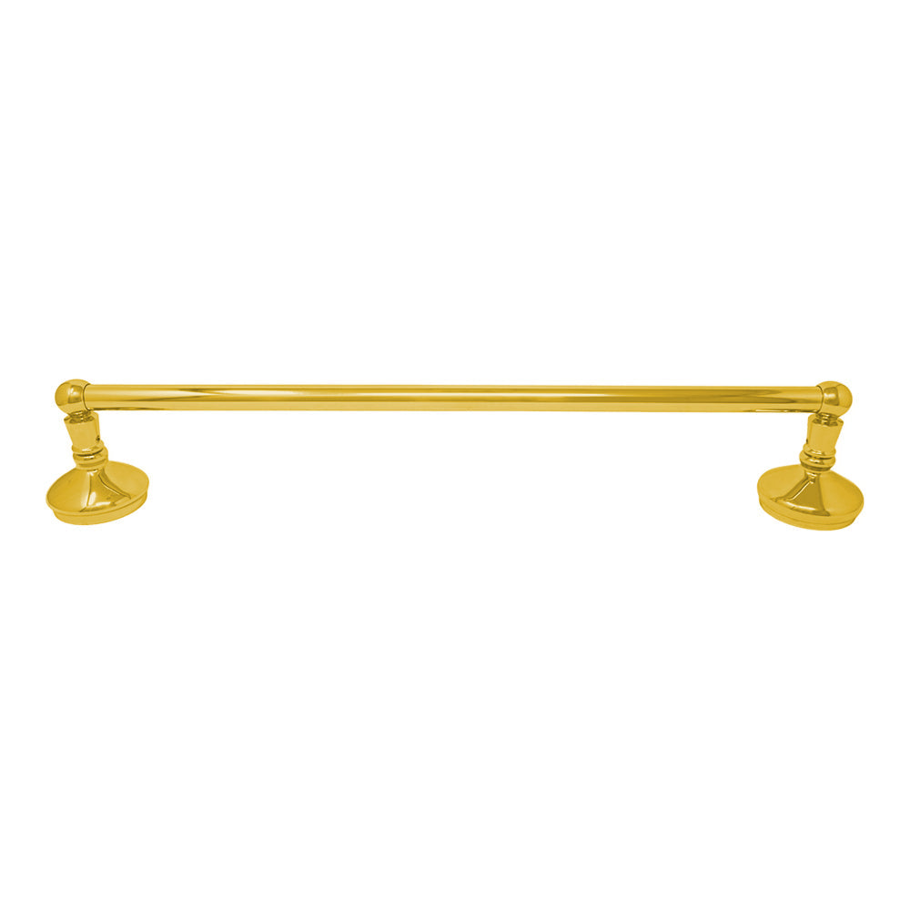 Strom Living Sacramento Vintage Style Wall Mount Towel Bar with Escutcheons/Brackets and Screws