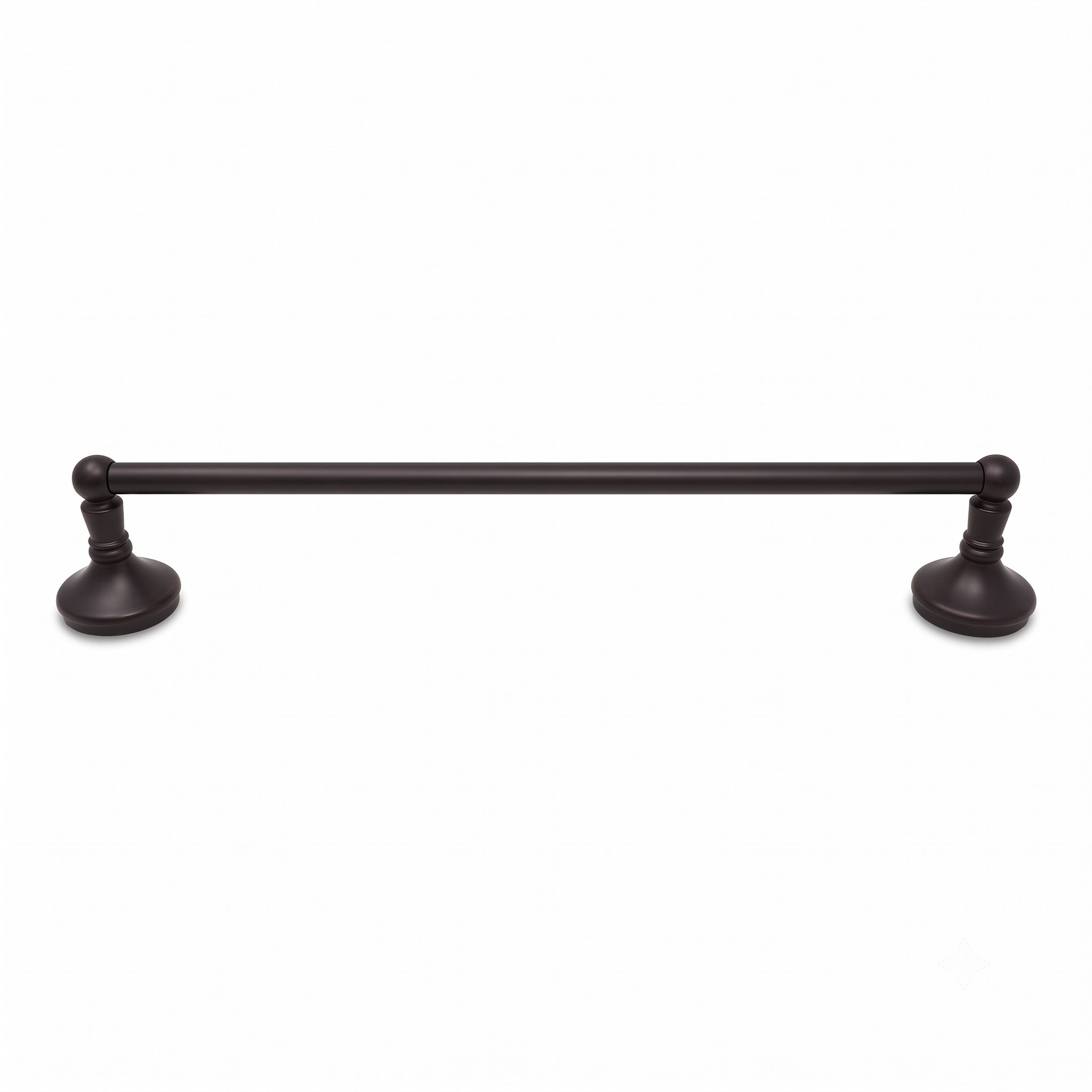 Sacramento Vintage Style Wall Mount Towel Bar with Escutcheons/Brackets and Screws P0305 | Strom Living Oil Rubbed Bronze 18" - Bathroom Accessories