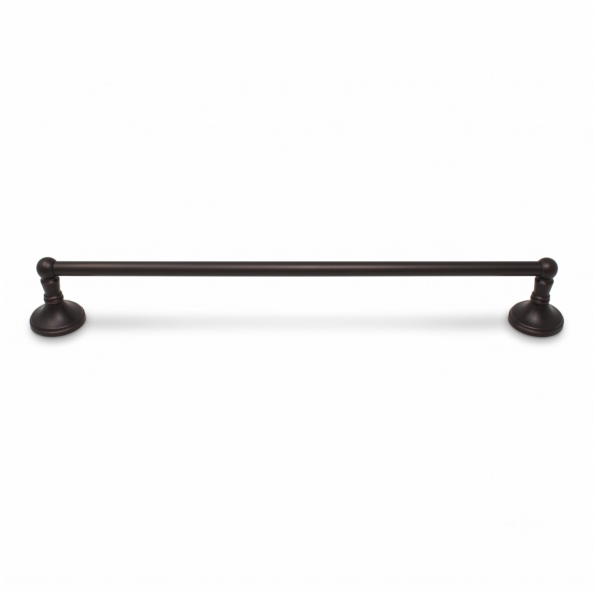 Sacramento Vintage Style Wall Mount Towel Bar with Escutcheons/Brackets and Screws P0305 | Strom Living Oil Rubbed Bronze 24" - Bathroom Accessories