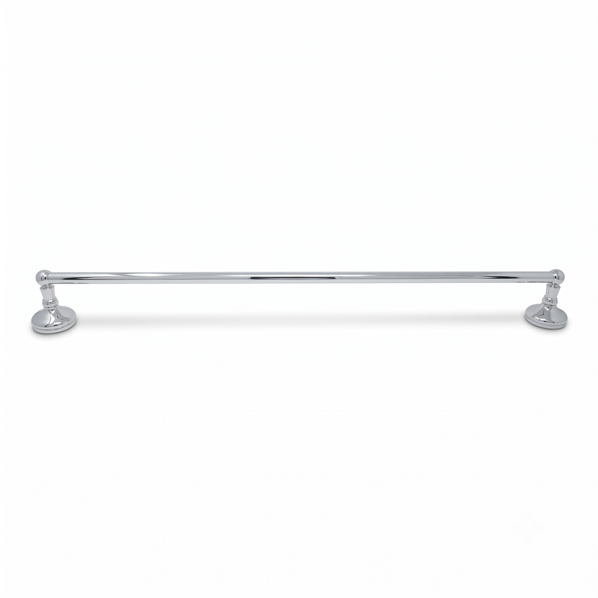 Sacramento Vintage Style Wall Mount Towel Bar with Escutcheons/Brackets and Screws P0305 | Strom Living Chrome 30" - Bathroom Accessories