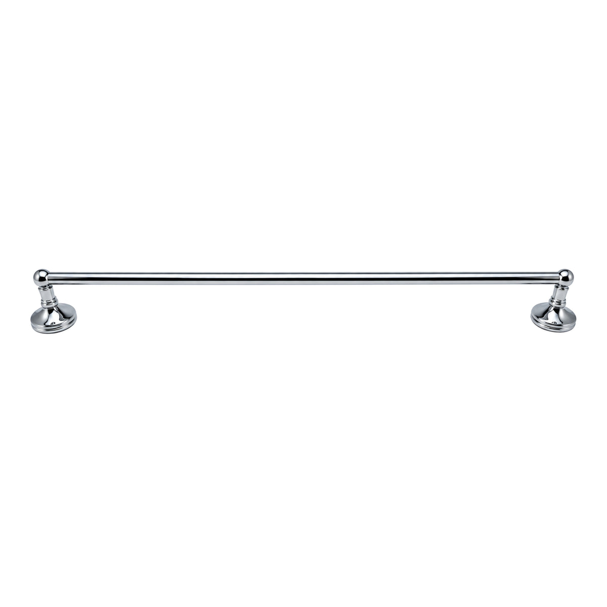 Sacramento Vintage Style Wall Mount Towel Bar with Escutcheons/Brackets and Screws P0305 in Chrome