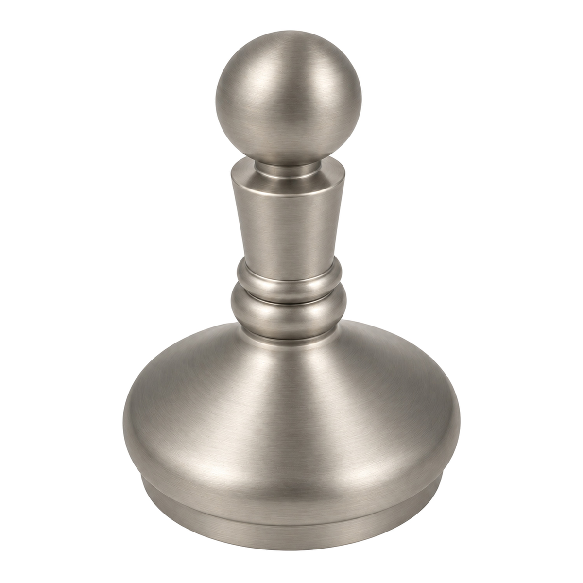 Sacramento Traditional Wall Mount Robe Hook, Solid Brass P0310 in Matte Nickel