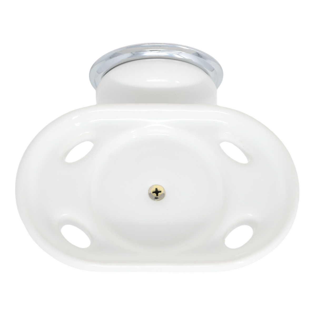 Columbia Wall Mount Porcelain Toothbrush Glass Holder, Solid Brass P0313 | Strom Living - Bathroom Accessories