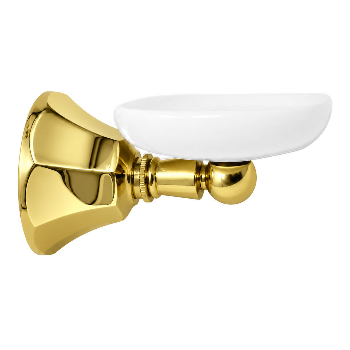 Mississippi Vintage Style Wall Mount Porcelain Deco Toothbrush and Glass Holder, Solid Brass P0315 in Supercoat Brass / Polished Brass