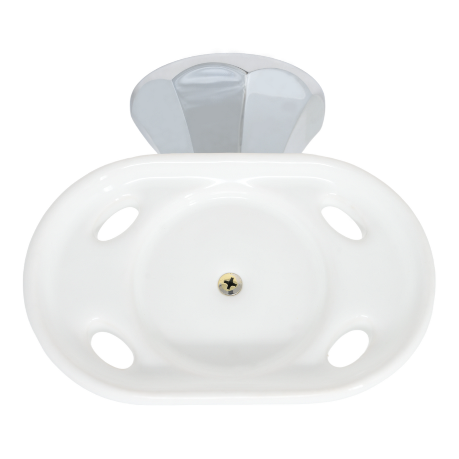 Mississippi Vintage Style Wall Mount Porcelain Deco Toothbrush and Glass Holder, Solid Brass P0315 | Strom Living - Bathroom Accessories