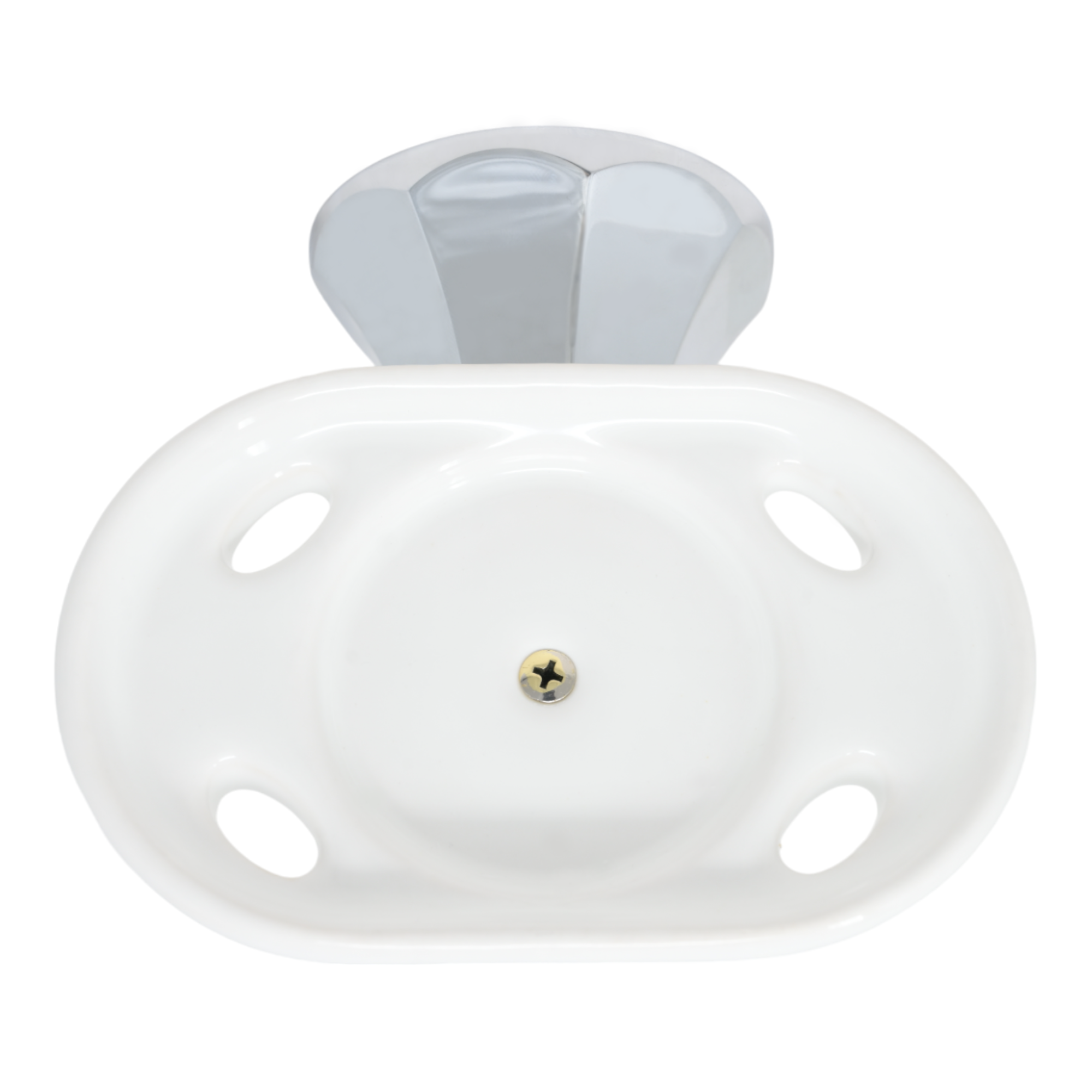 Mississippi Vintage Style Wall Mount Porcelain Deco Toothbrush and Glass Holder, Solid Brass P0315 | Strom Living - Bathroom Accessories