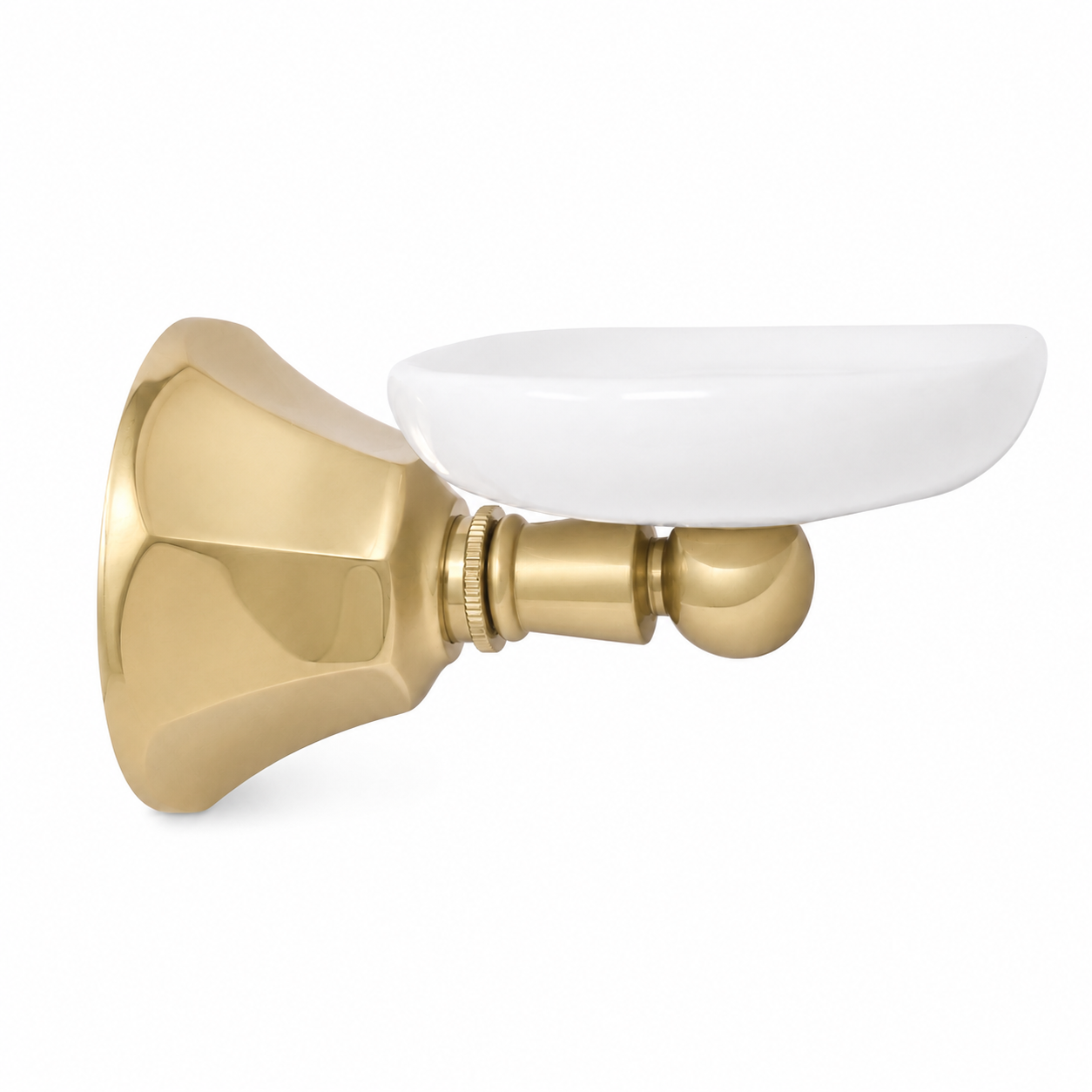 Mississippi Vintage Style Wall Mount Porcelain Deco Toothbrush and Glass Holder, Solid Brass P0315 | Strom Living Raw Brass - Bathroom Accessories