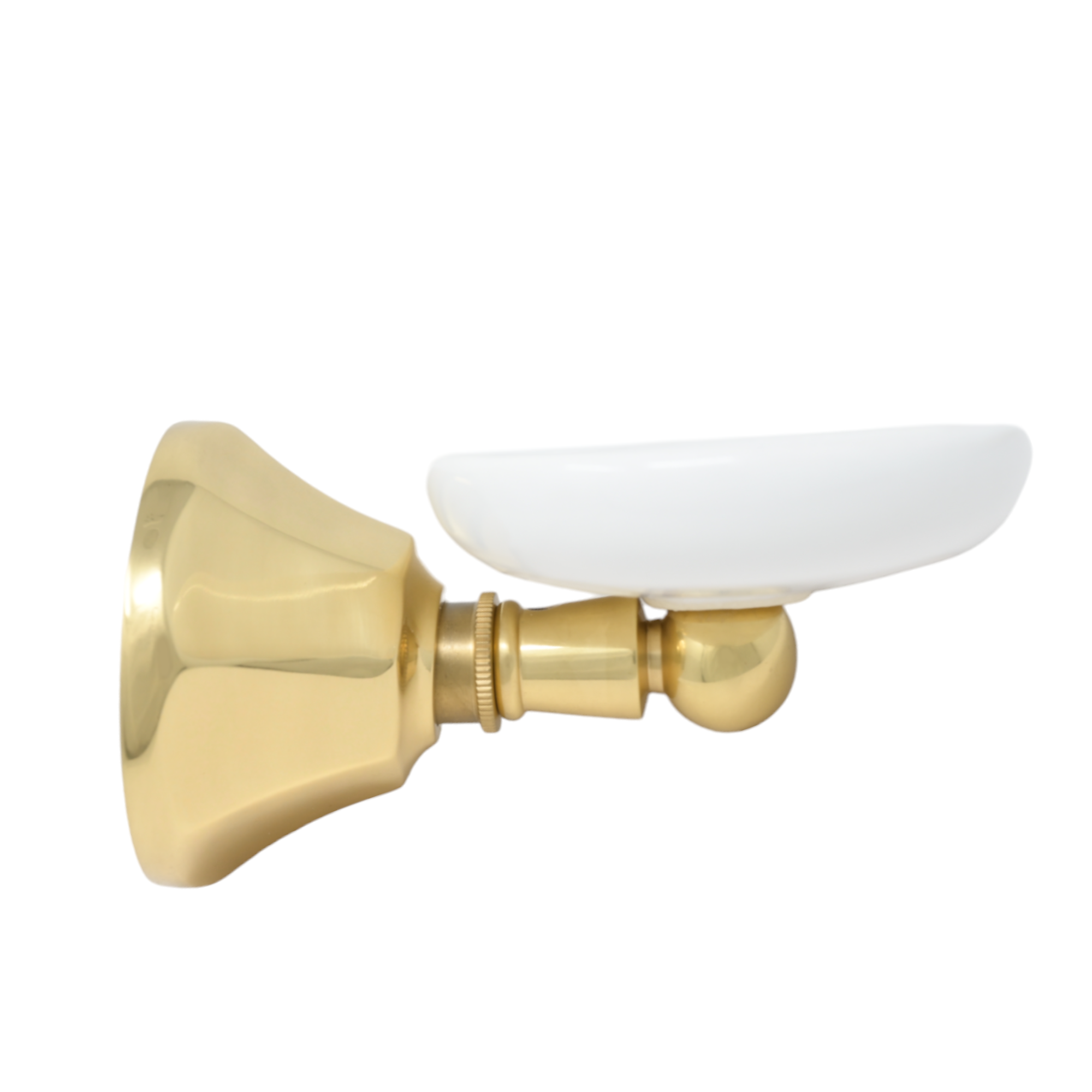 Mississippi Vintage Style Wall Mount Porcelain Deco Toothbrush and Glass Holder, Solid Brass P0315 | Strom Living Supercoat Brass - Bathroom Accessories