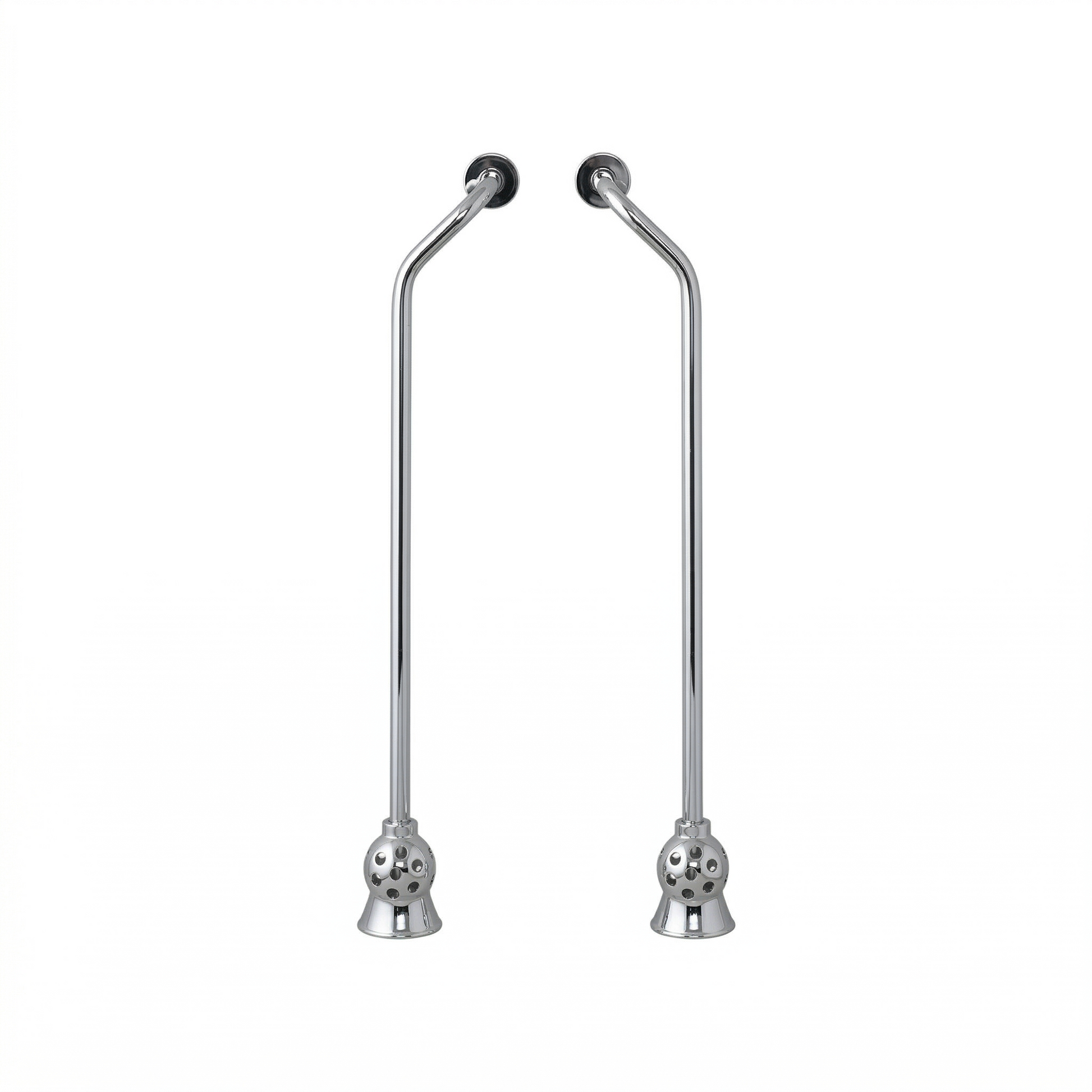 Strom Living Tub Supply Set with Double Offset Tubing Lever Handles Chrome - Plumbing Parts