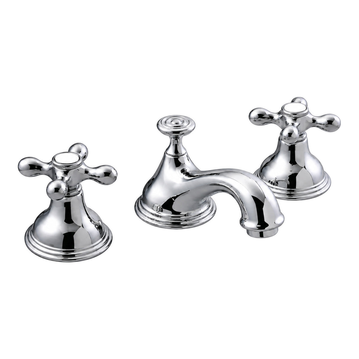St. Lawrence Widespread Lavatory Faucet Cross P0345 in Chrome