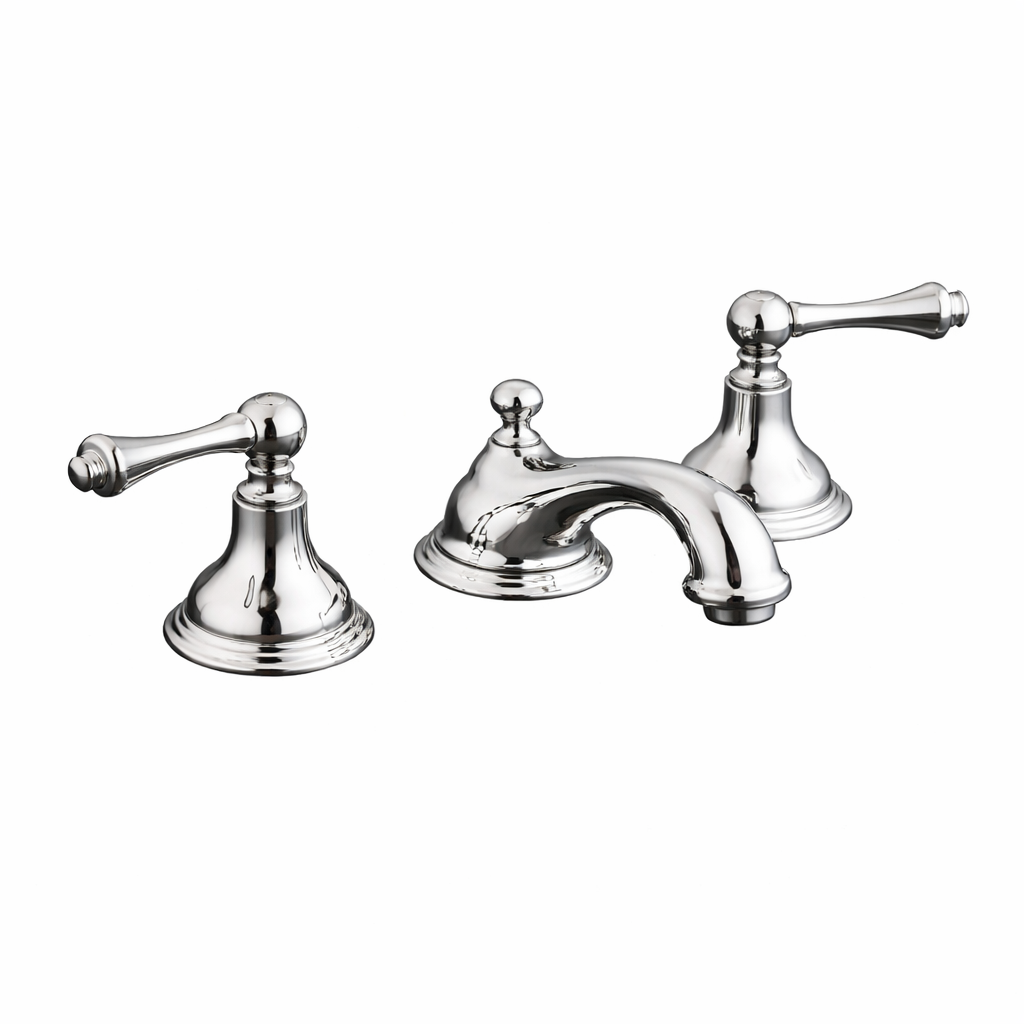 St. Lawrence Deck Mount Widespread Sink Faucet P0346 | Strom Living Chrome - Bathroom Faucets