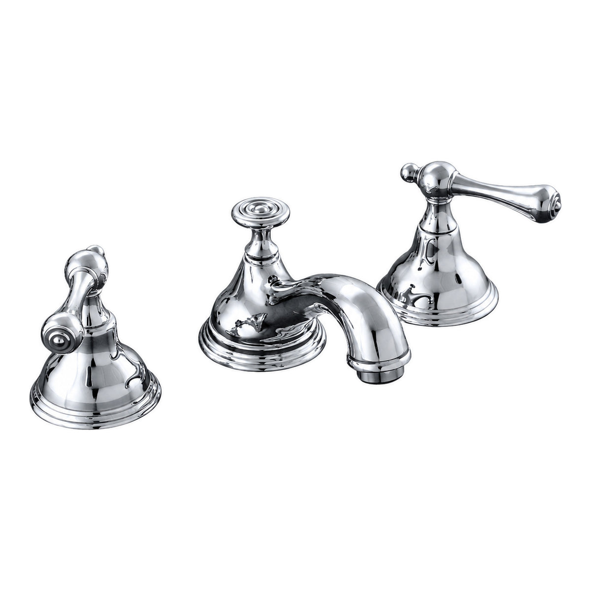 St. Lawrence Deck Mount Widespread Sink Faucet P0346 in Chrome