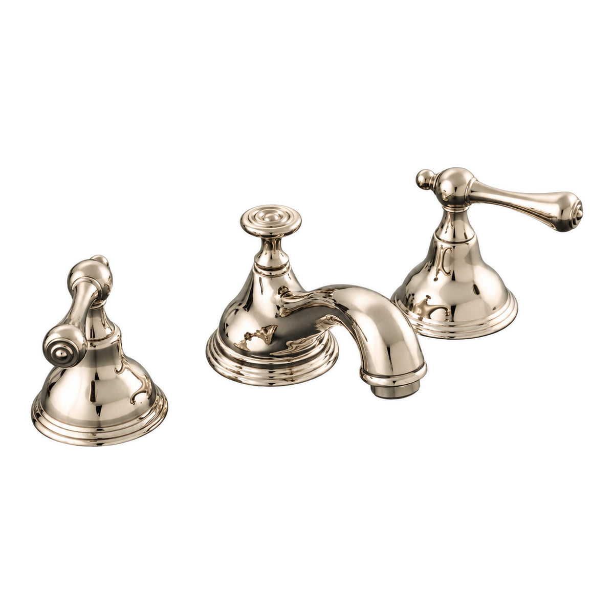 St. Lawrence Deck Mount Widespread Sink Faucet P0346 in Polished Nickel