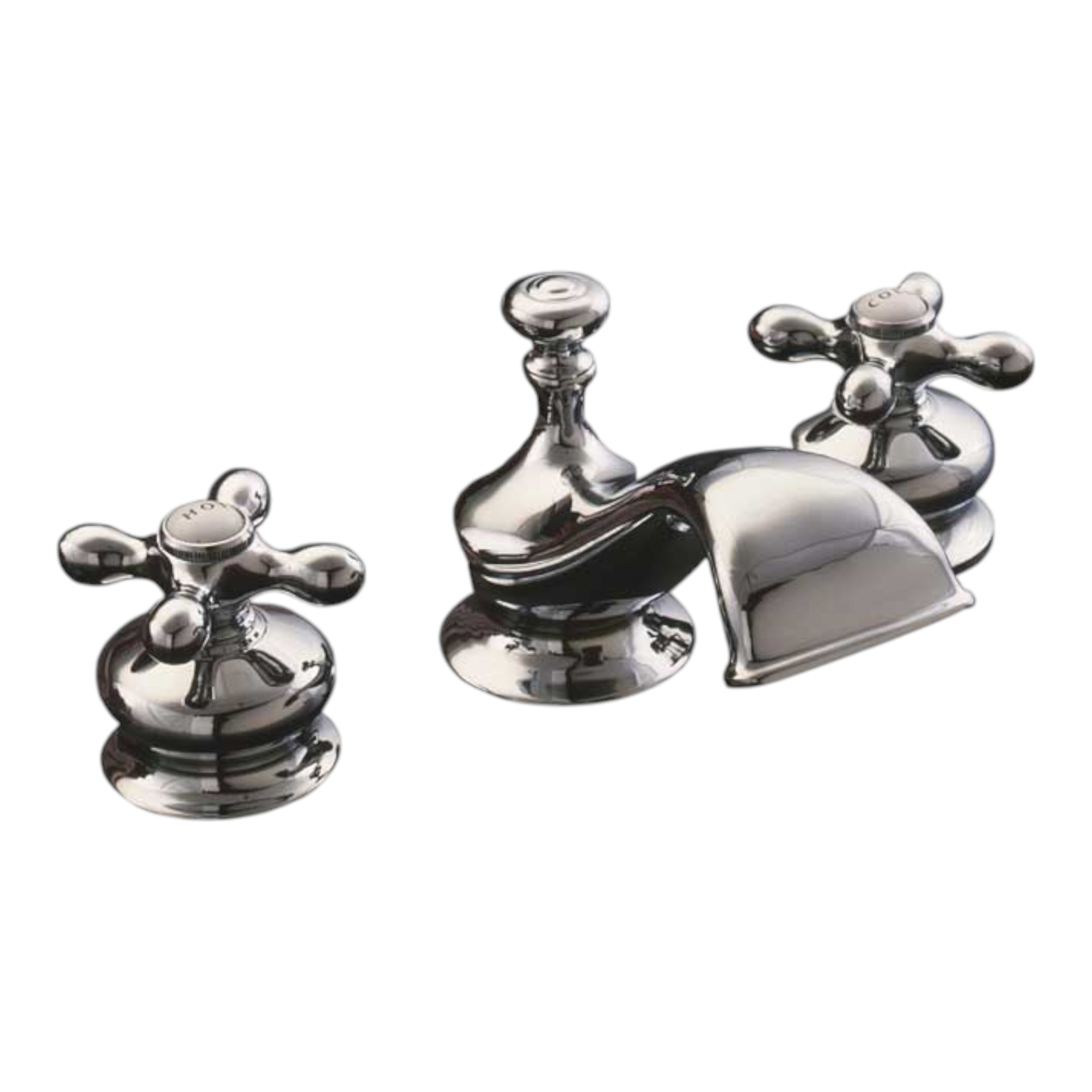 Thames Widespread Lavatory Faucet with Cross Handles and Valves P0376 | Strom Living