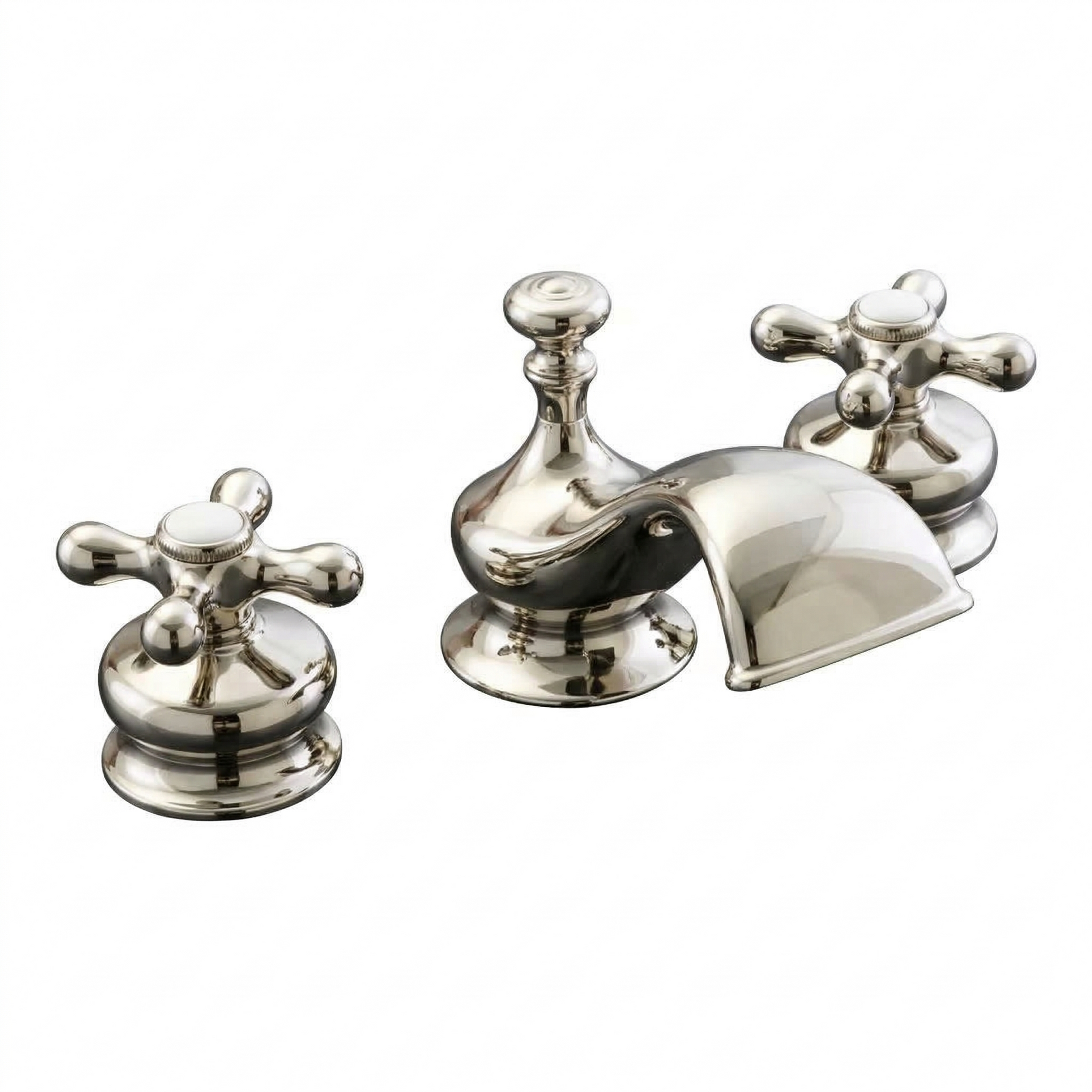 Thames Widespread Lav Faucet Set P0376 | Strom Living Polished Nickel - Bathroom Faucets
