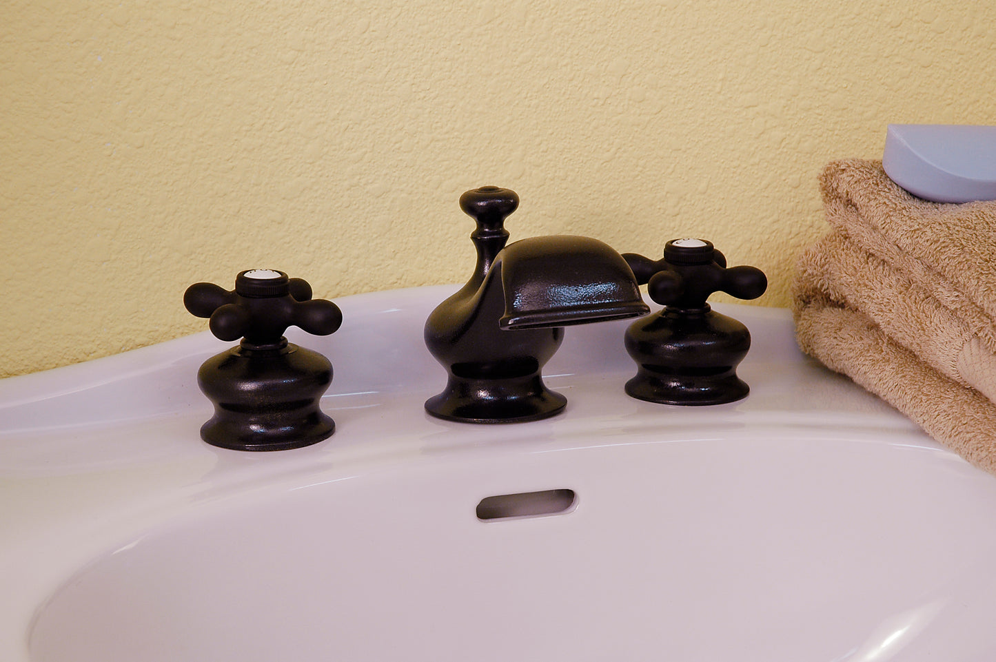 Strom Living Thames Widespread Lavatory Faucet with Cross Handles and Valves
