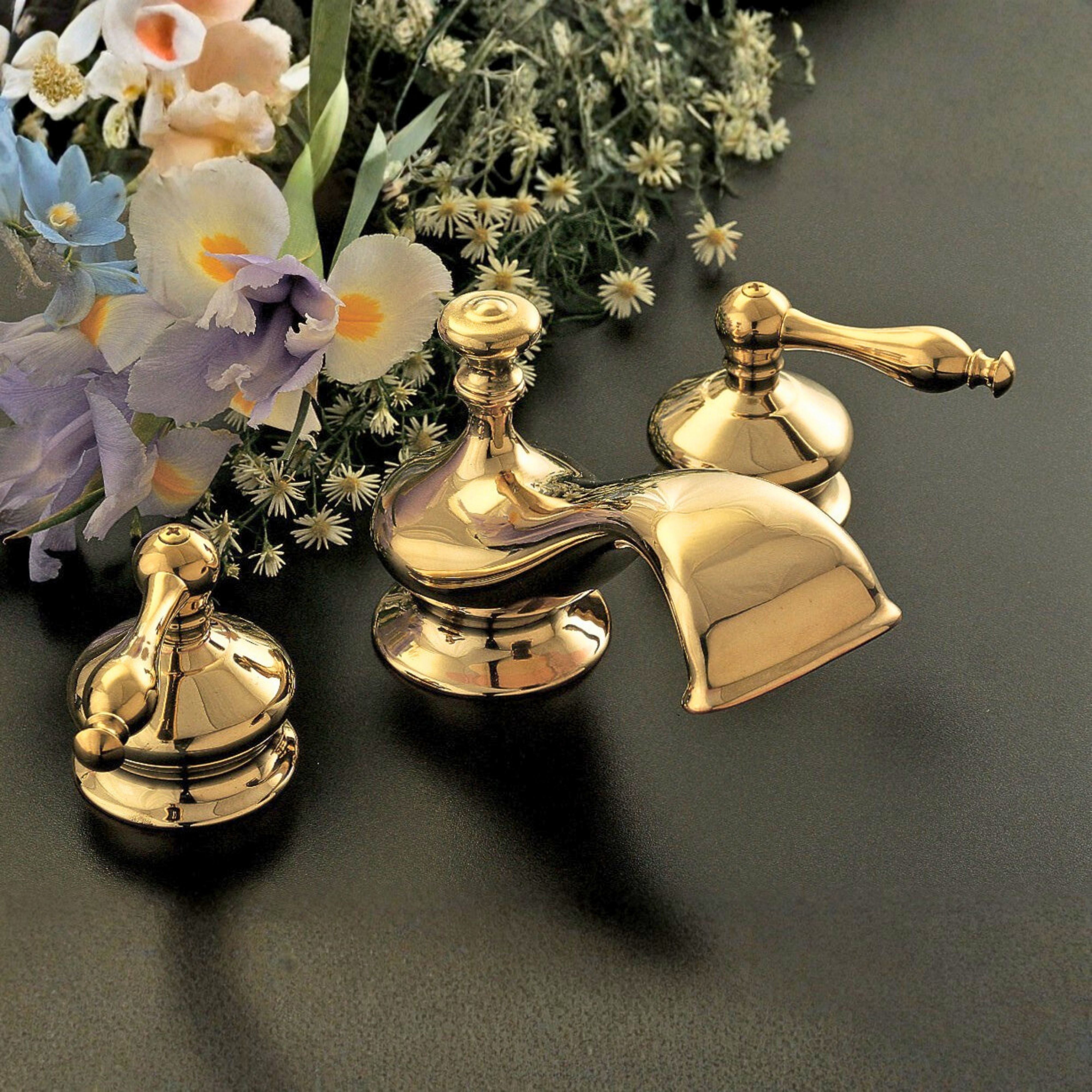 Thames Widespread Lav Faucet w/ Pop-Up Drain P0378 | Strom Living - Bathroom Faucets