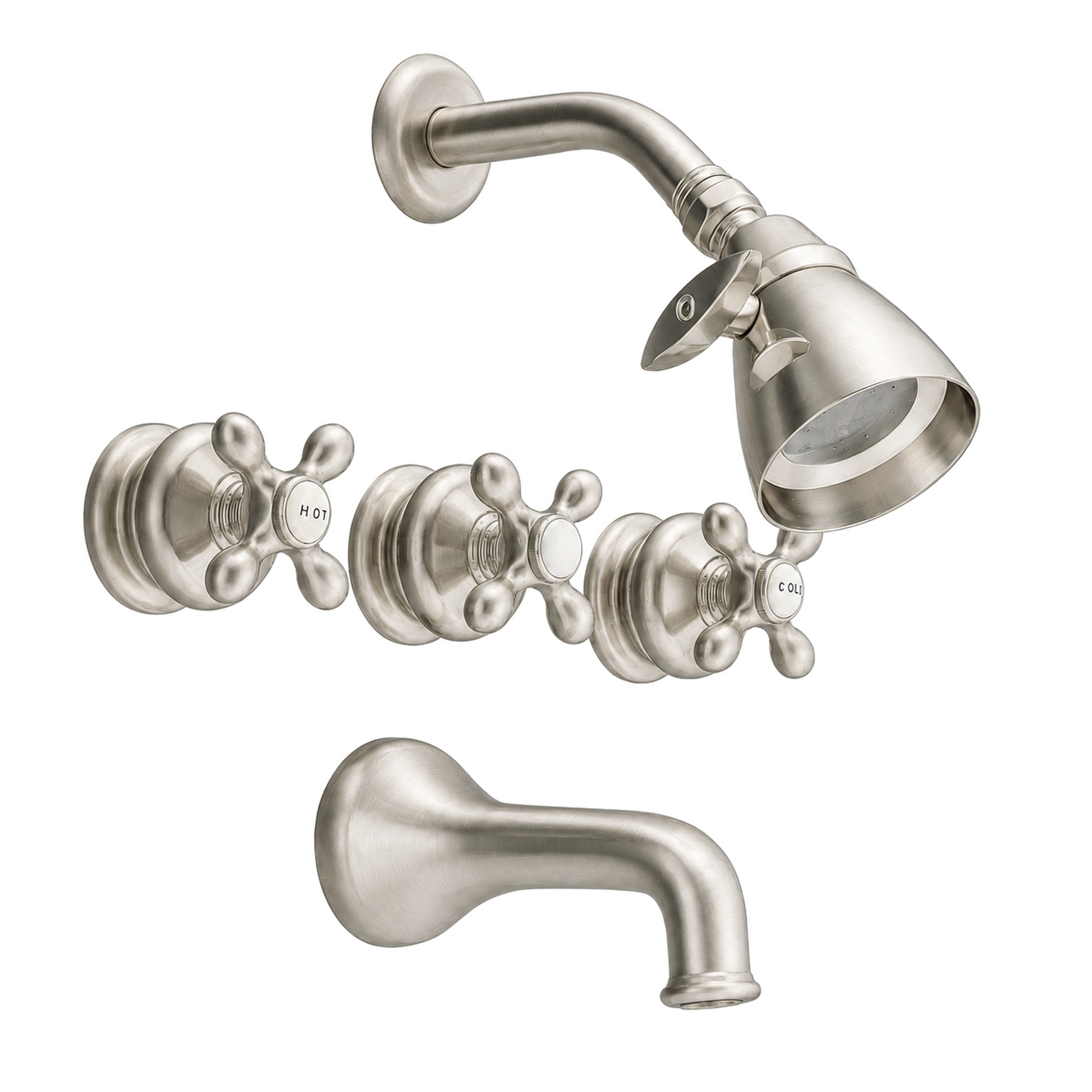 Thames In-Wall Tub & Shower Set P0381 | Strom Living Matte Nickel - Showers