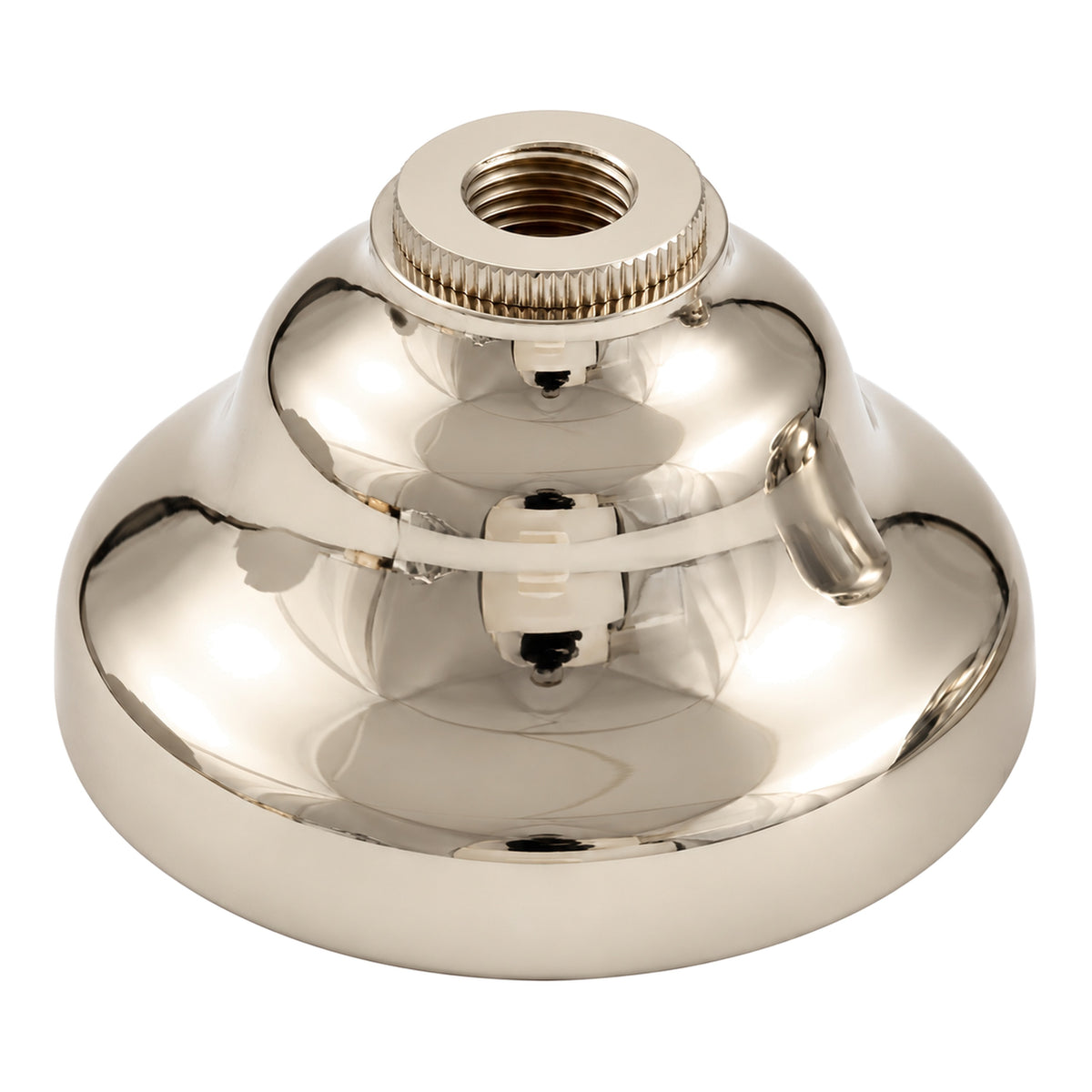 Strom Living Double Hump Escutcheon with Solid Brass in Polished Nickel