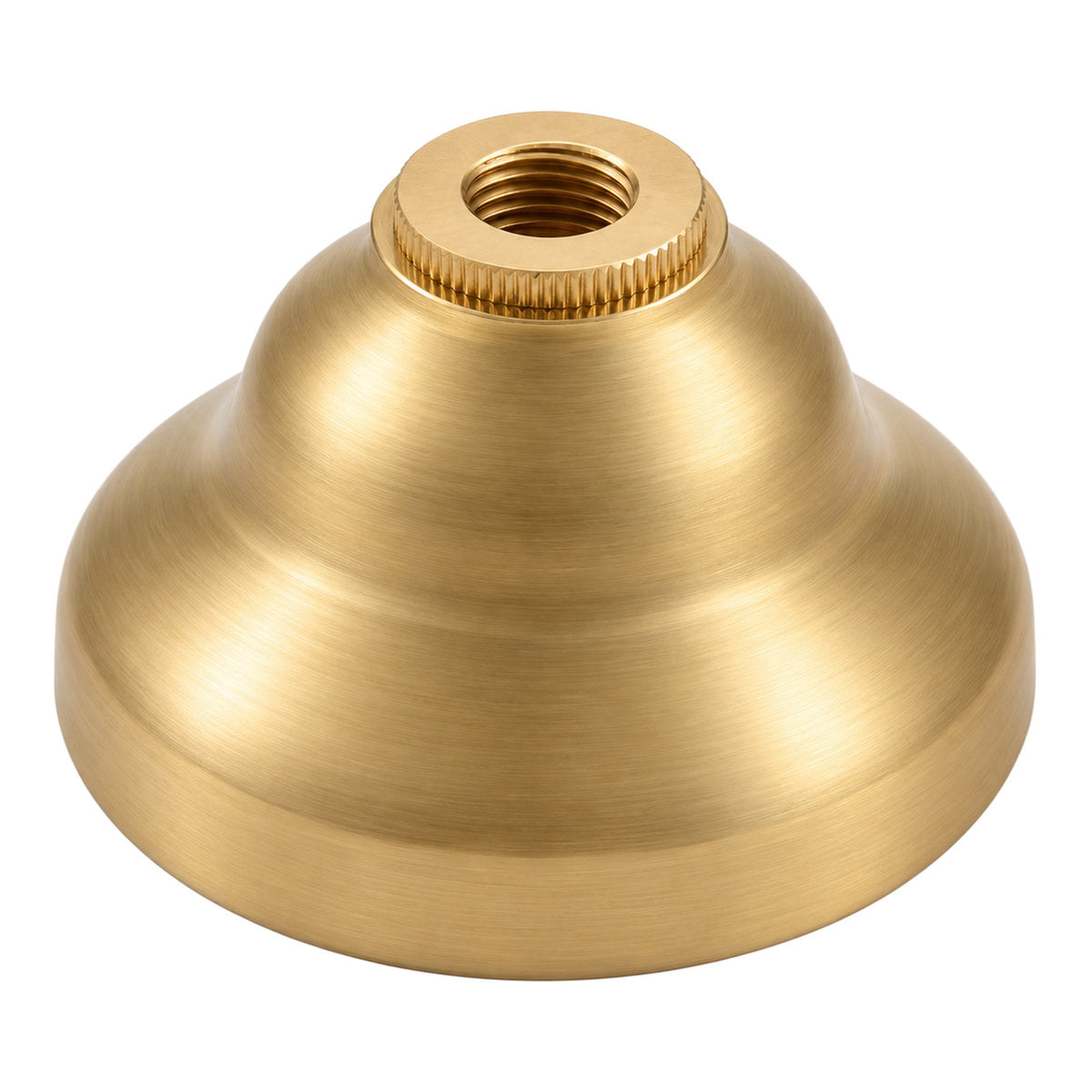 Strom Living Double Hump Escutcheon with Solid Brass in Satin Brass