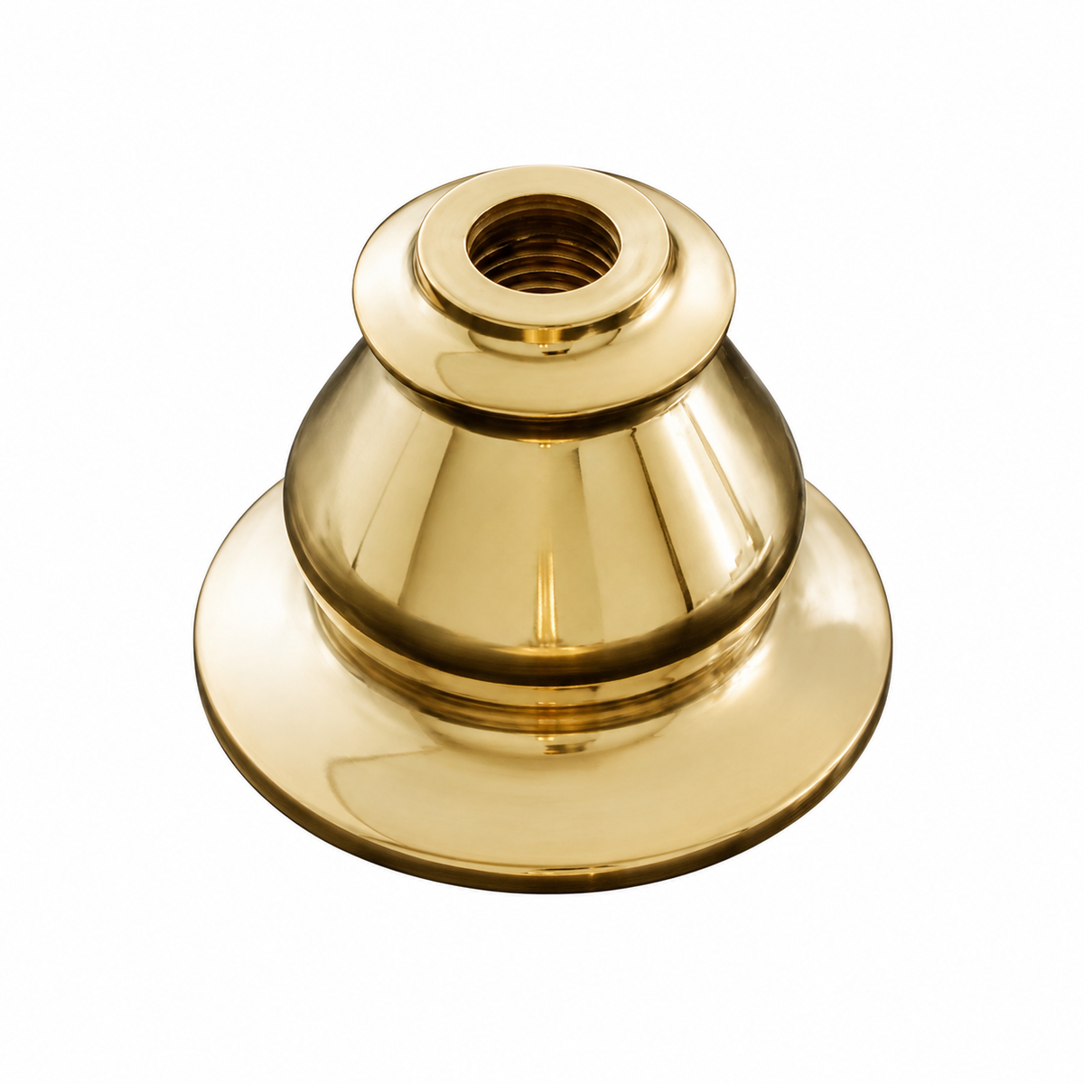 Strom Living Traditional Colorado Escutcheon with Deck Plate Supercoat Brass - Faucet Parts