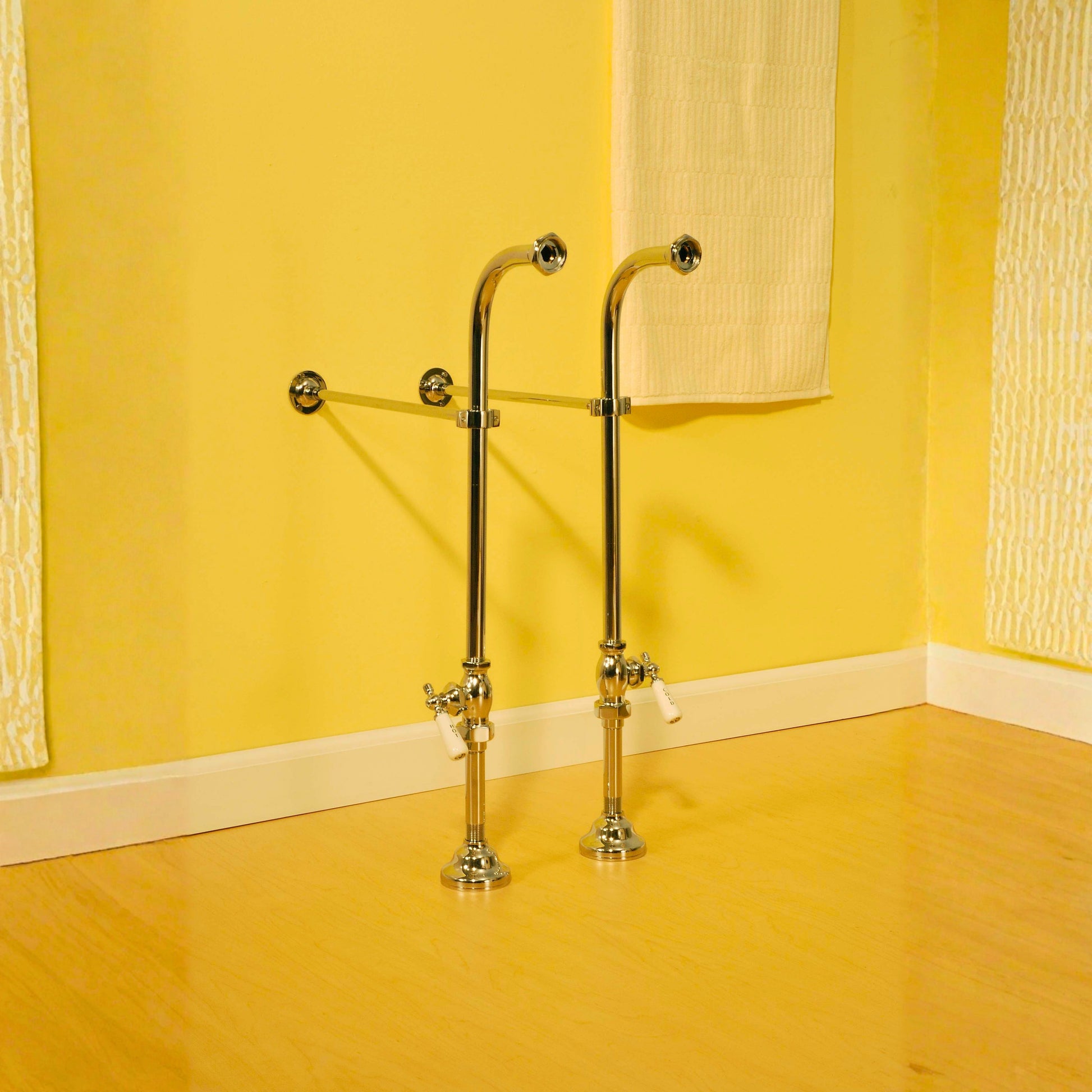 Free Standing Tub Supply Set with Shutoffs P0398 | Strom Living - Plumbing Parts