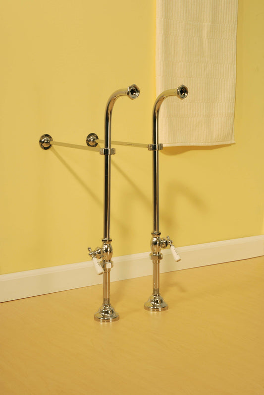 Strom Living Free Standing Tub Supply Set with Shutoffs