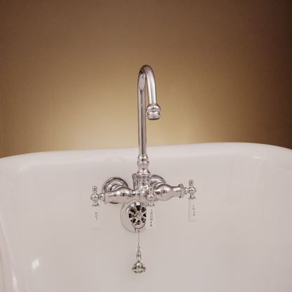 Strom Living Tub Faucet with Diverter Handle and Gooseneck Spout