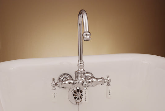 Strom Living Tub Faucet with Diverter Handle and Gooseneck Spout
