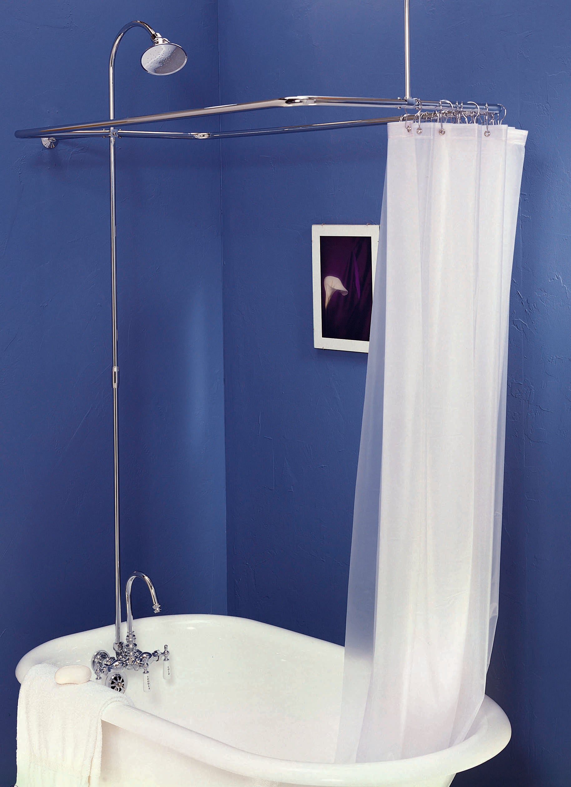 Clawfoot Tub Enclosure Shower System P0403 | Strom Living - Showers