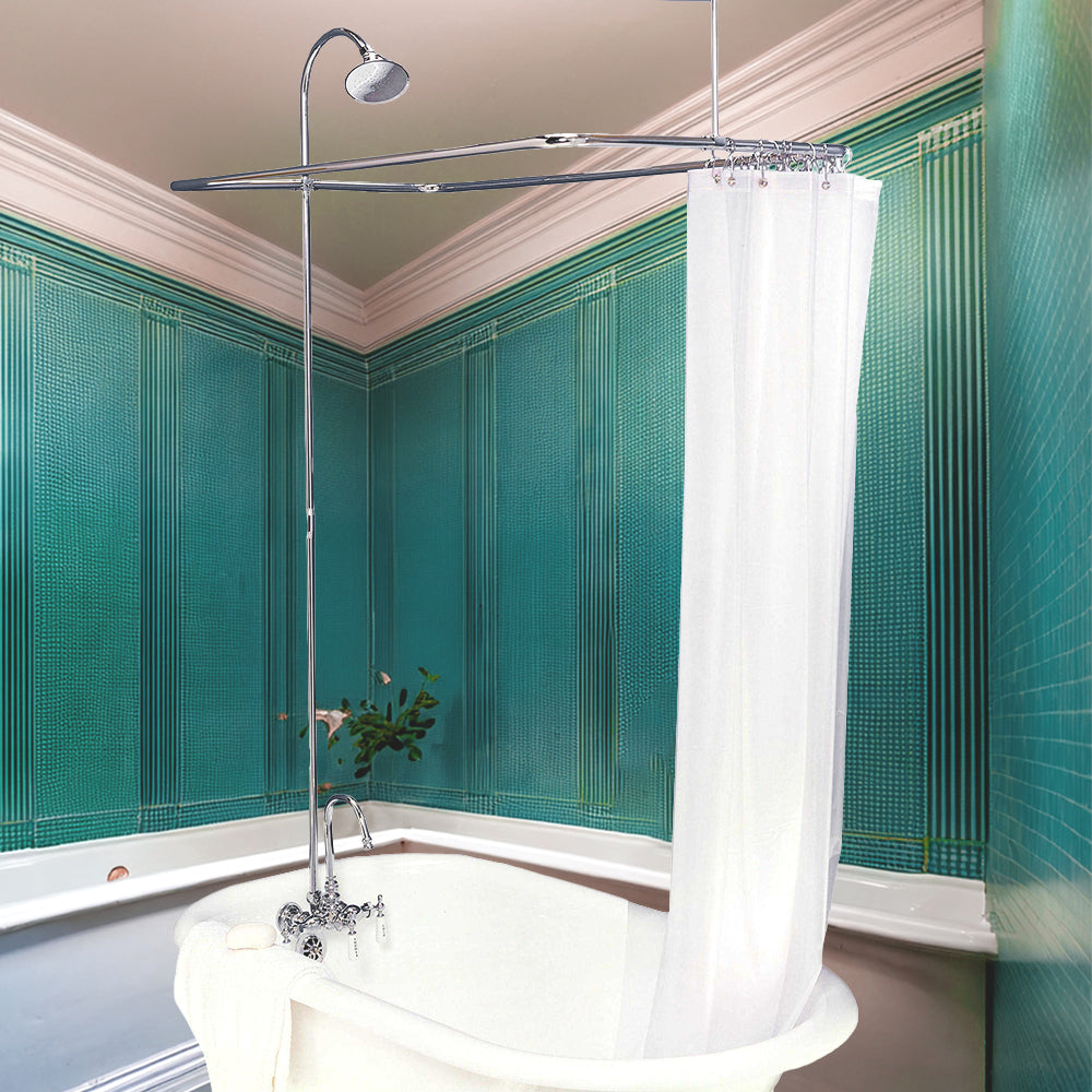Clawfoot Tub Enclosure Shower System P0403 | Strom Living - Showers