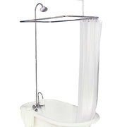 Strom Living The Gooseneck Enclosure Shower Set with 1.75 GPM & 57" x 31" Extended Version Shower Riser Shower Head