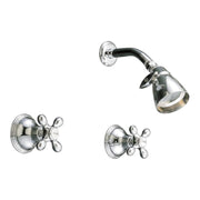 St. Lawrence In-Wall Shower Set With Cross Handle, 8" Center, 2" Shower Nipple and 3 Way Tee P0407 | Strom Living