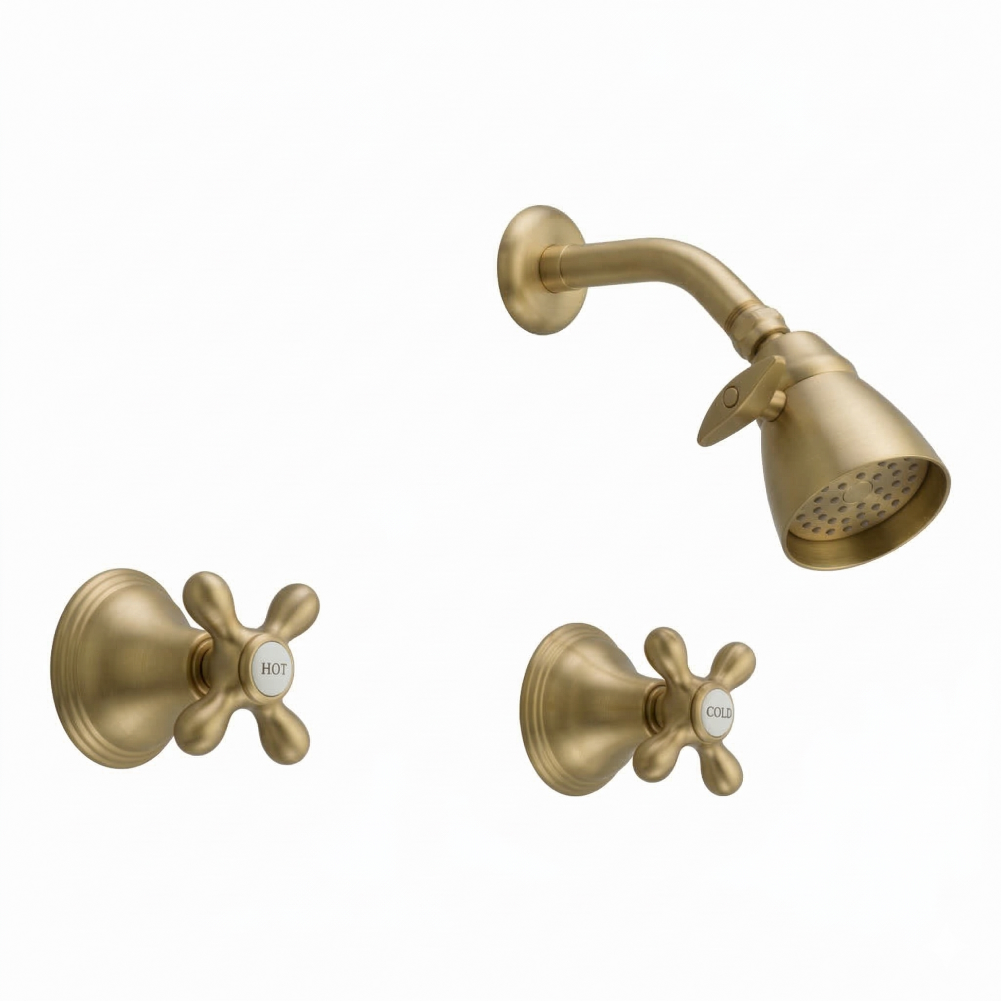 St. Lawrence In-Wall Shower Set P0407 | Strom Living Raw Brass - Showers