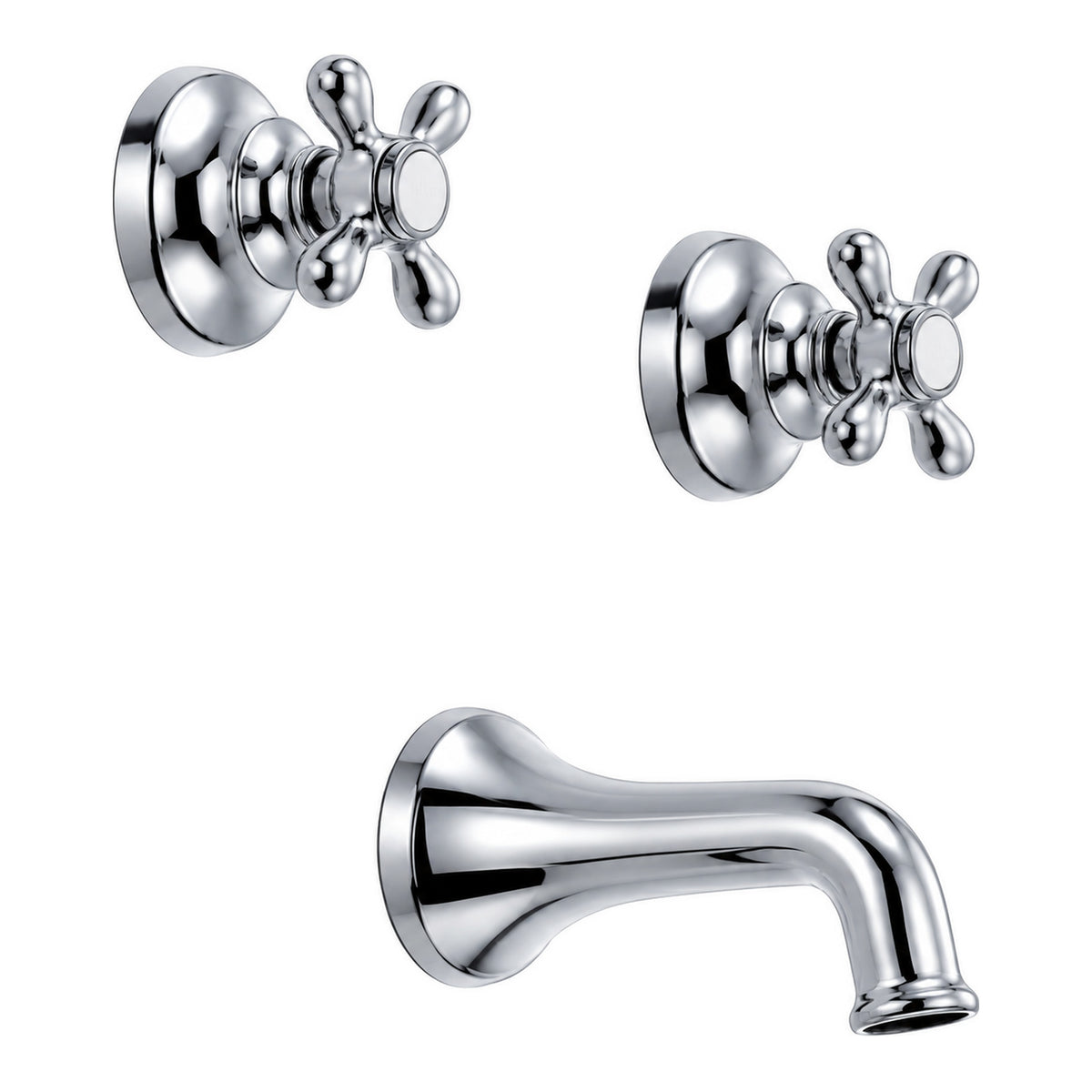 Rhine In-Wall Tub Filler Set P0408 in Chrome