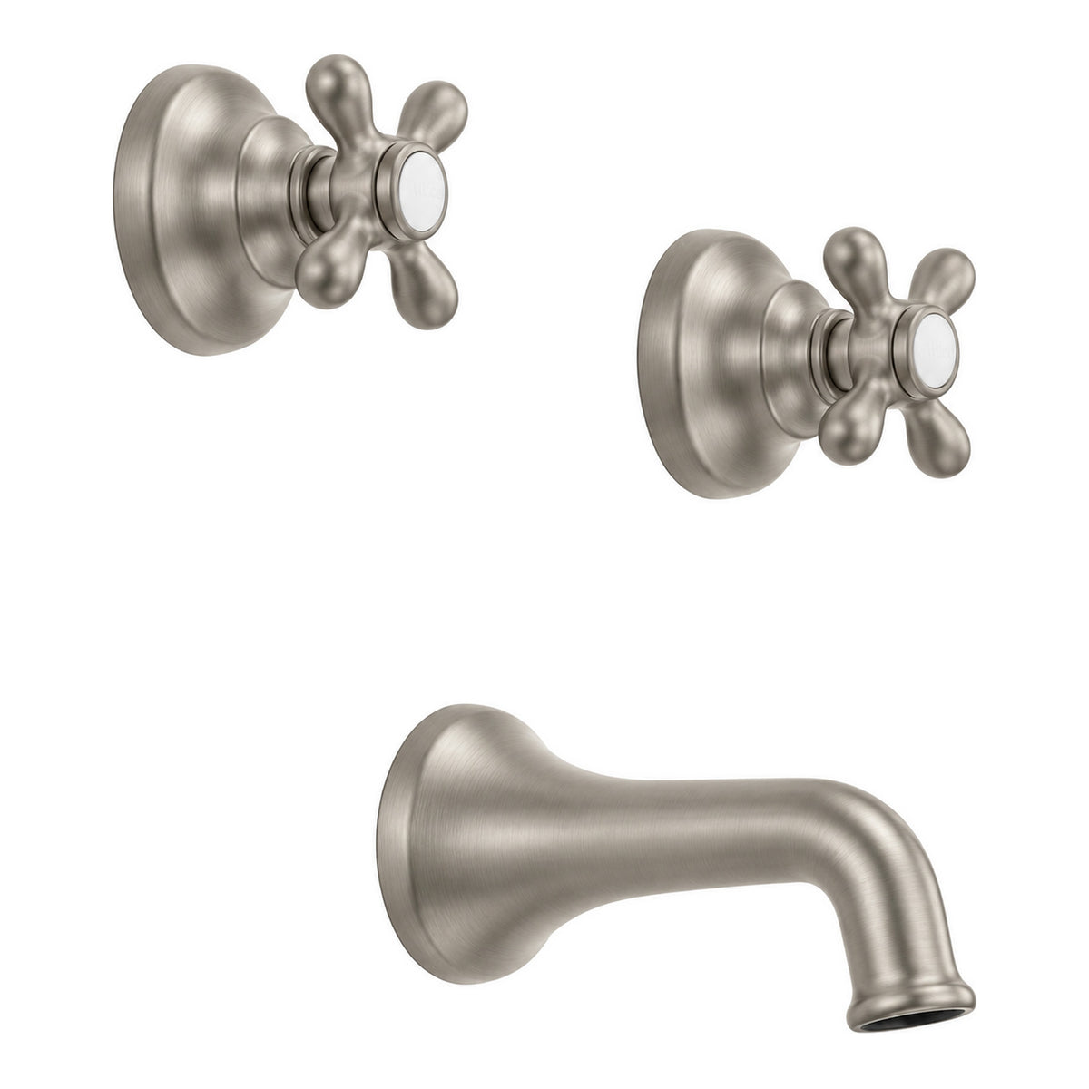 Rhine In-Wall Tub Filler Set P0408 in Matte Nickel