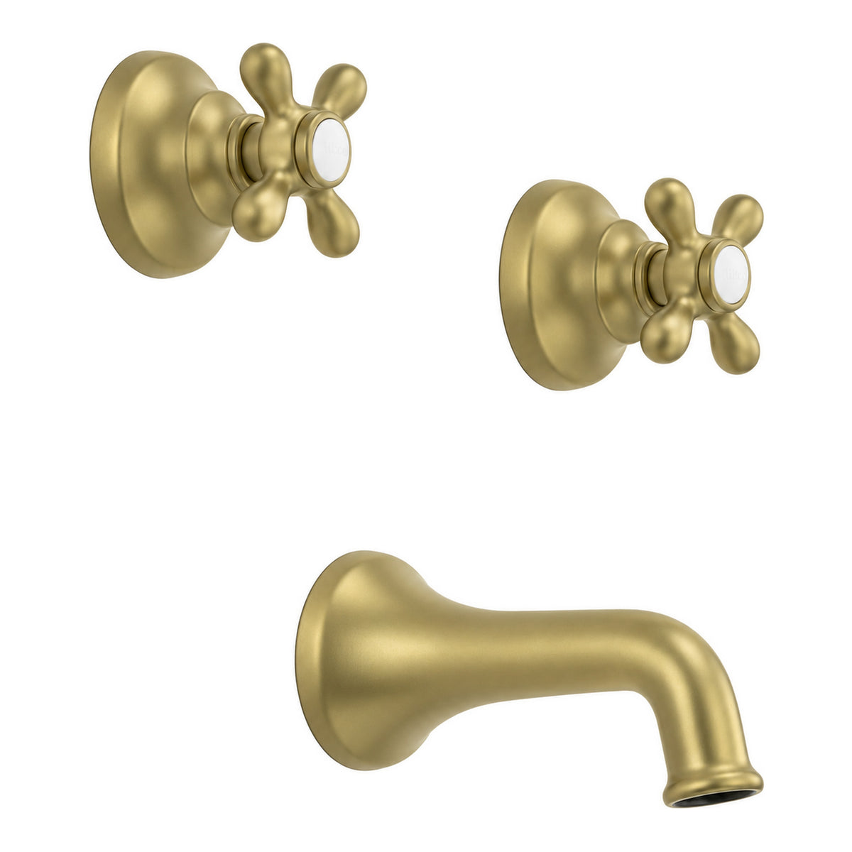 Rhine In-Wall Tub Filler Set P0408 in Raw Brass