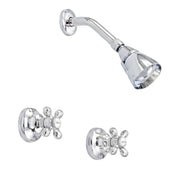 Rhine In-Wall Shower Set With Cross Handle For Hot/Cold, Escutcheons, and Spout P0409 | Strom Living