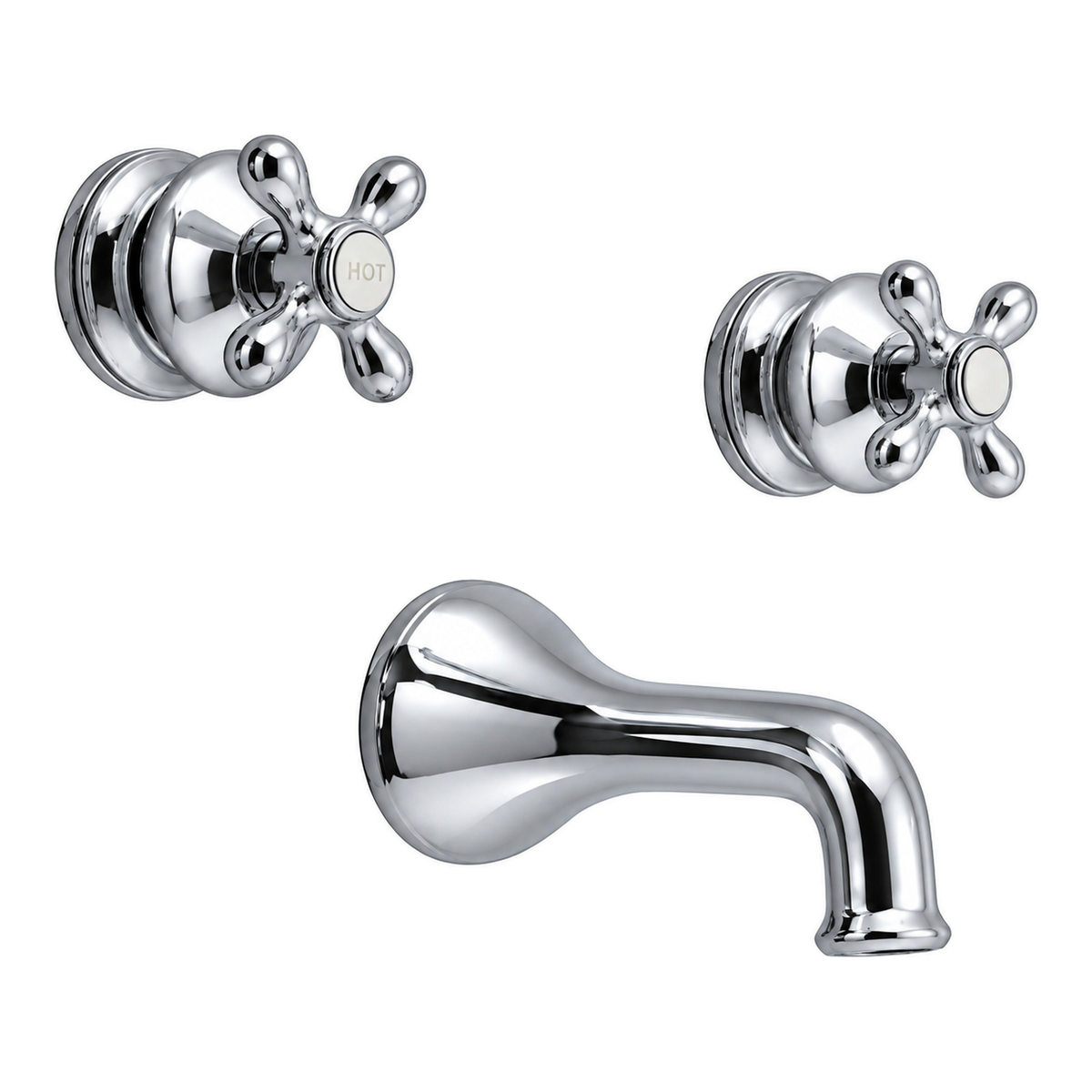 Thames In-Wall Tub Filler Set P0412 in Chrome