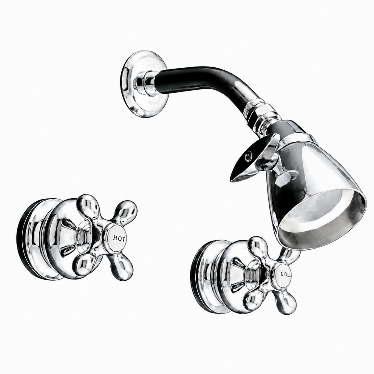 Thames In-Wall Shower Set P0413 | Strom Living Chrome - Showers