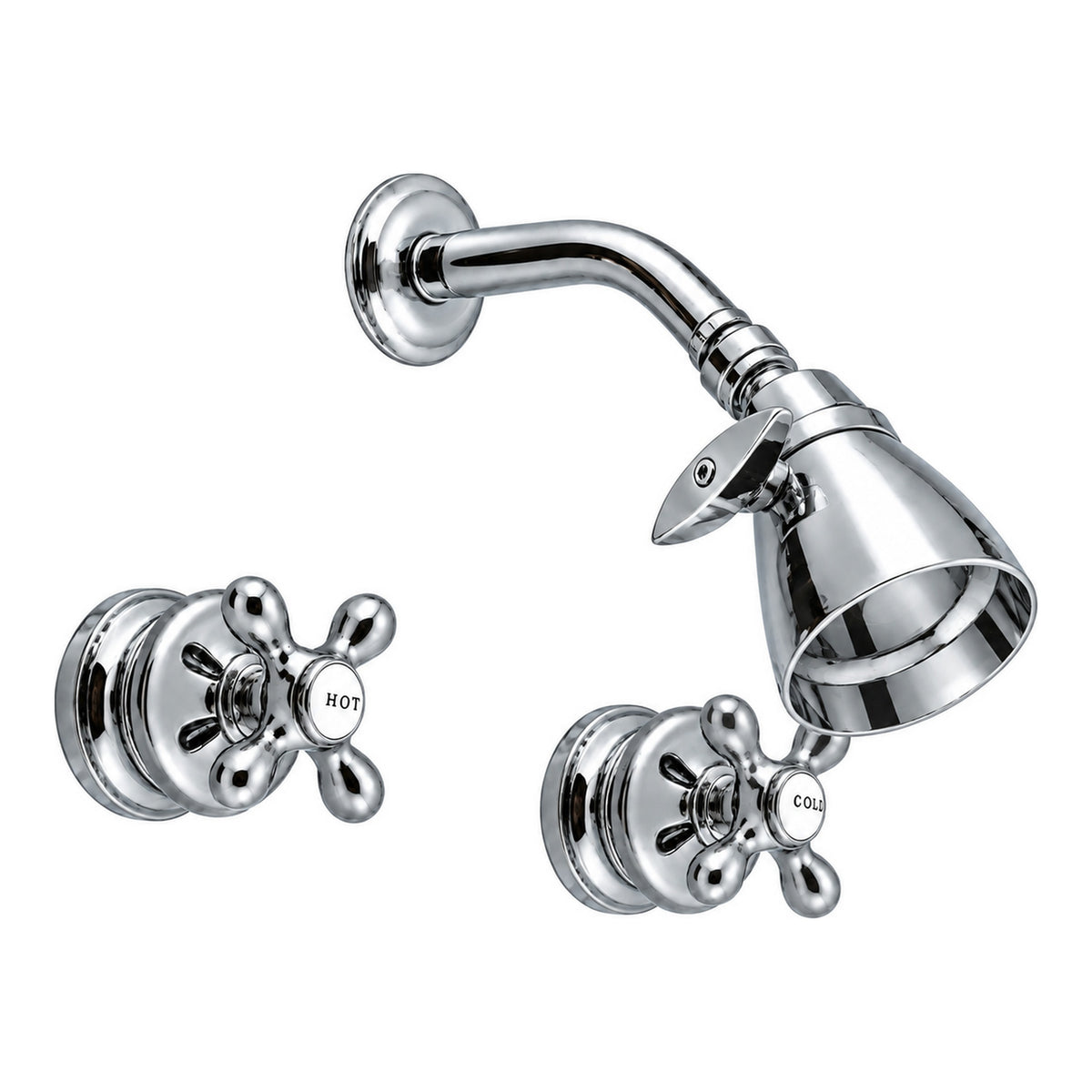 Thames In-Wall Shower Set P0413 in Chrome