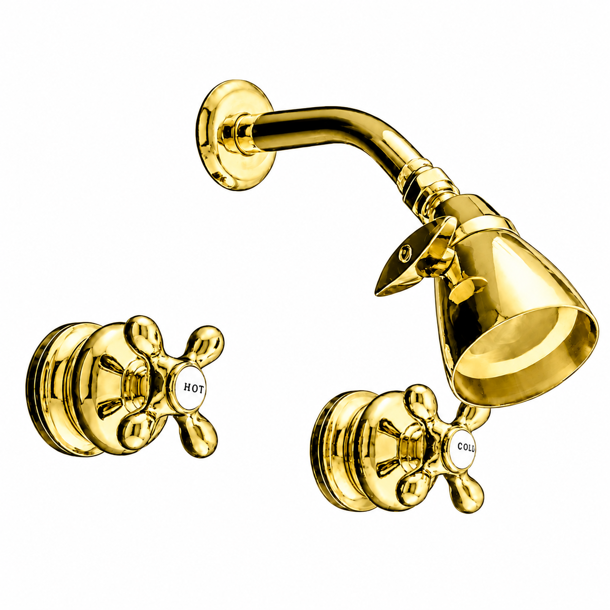 Thames In-Wall Shower Set P0413 | Strom Living Supercoat Brass - Showers