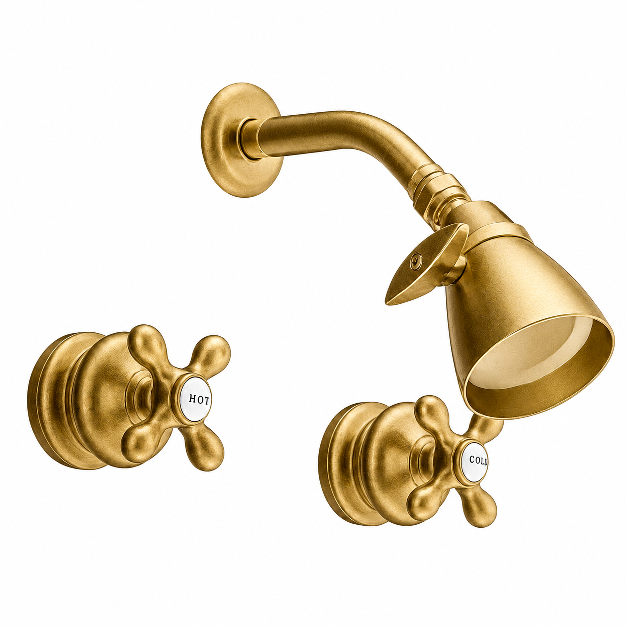 Thames In-Wall Shower Set P0413 | Strom Living Raw Brass - Showers