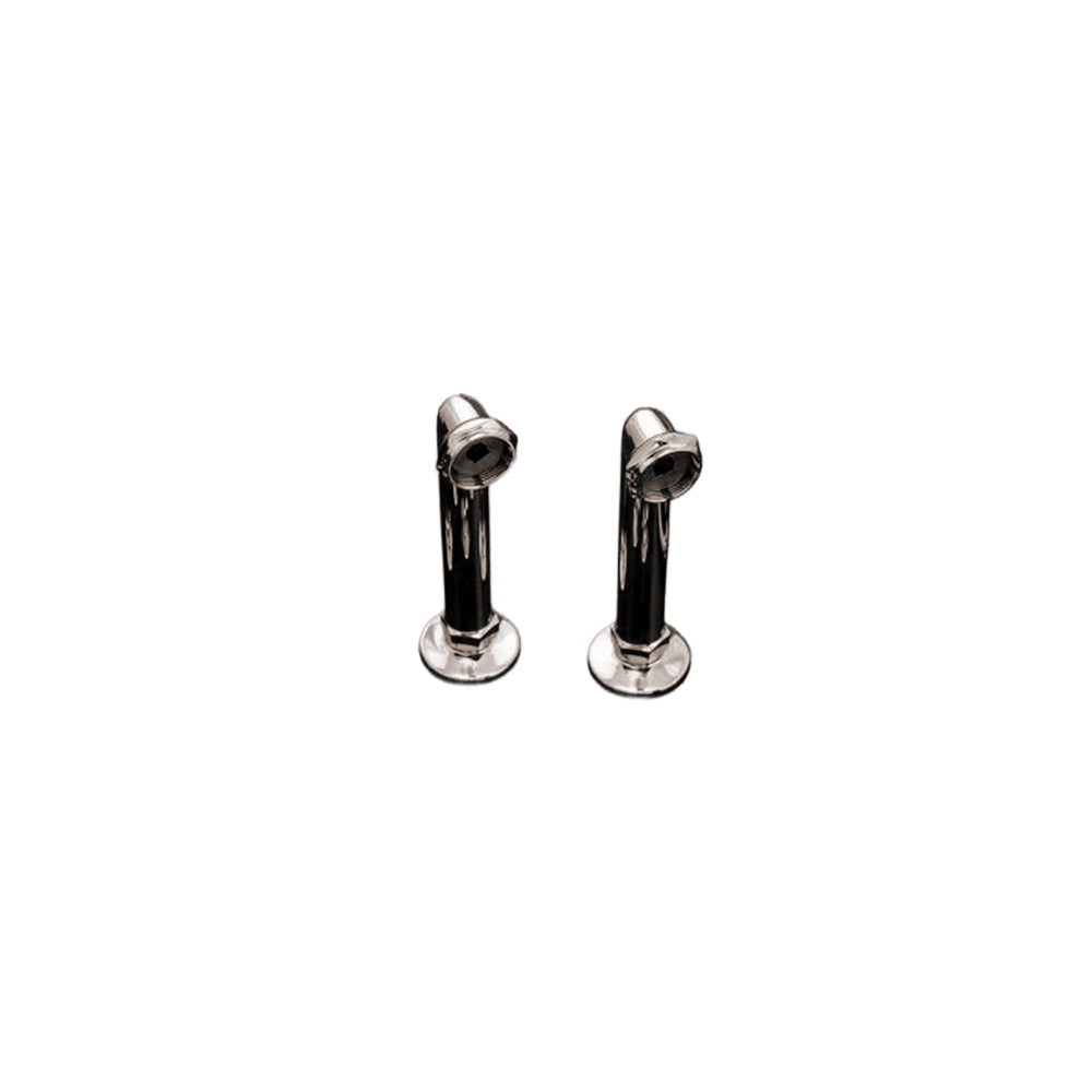 Deck Mount Coupler Pair 6", 90 Degree P0459 | Strom Living Polished Nickel - Plumbing Parts