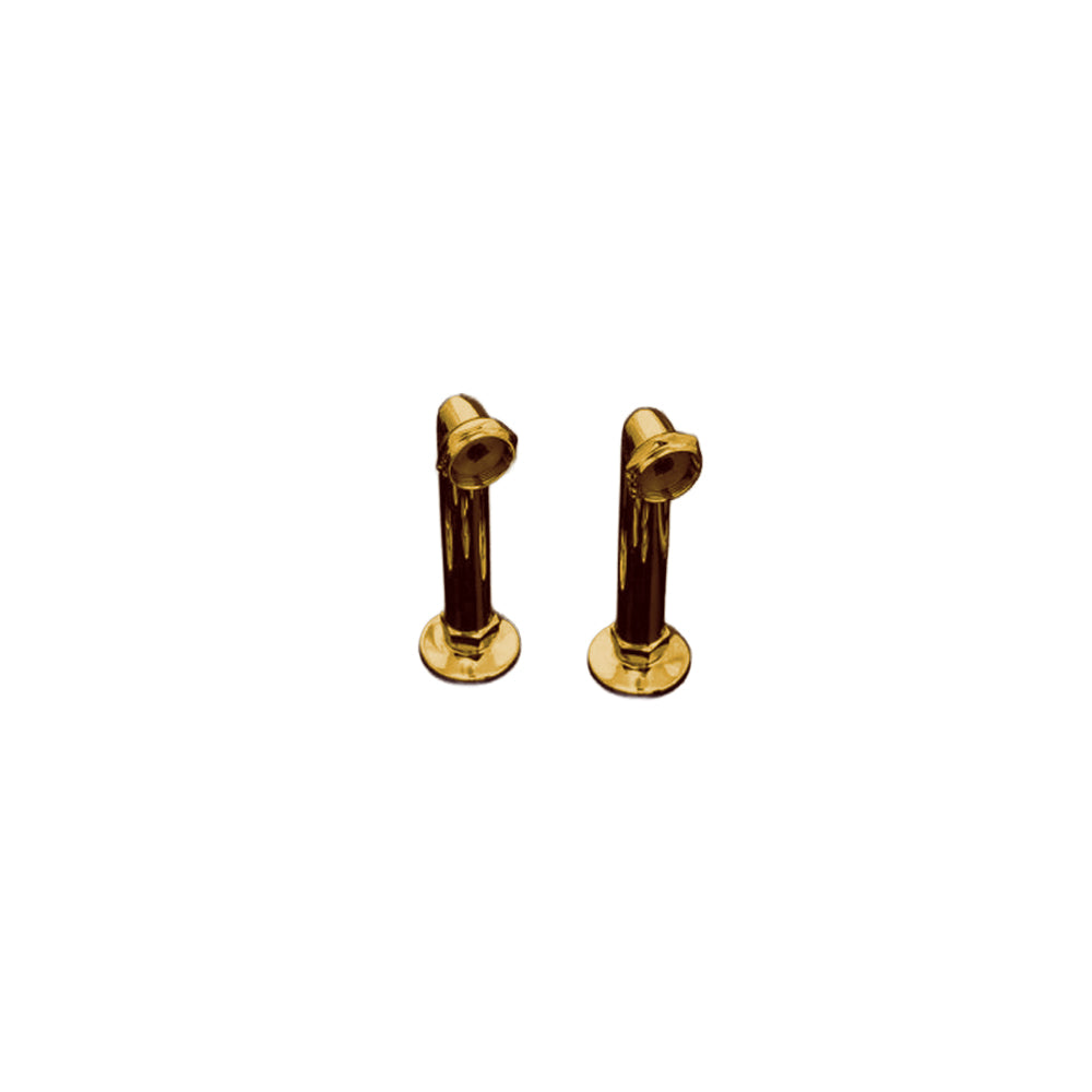 Deck Mount Coupler Pair 6", 90 Degree P0459 | Strom Living Polished Brass - Plumbing Parts